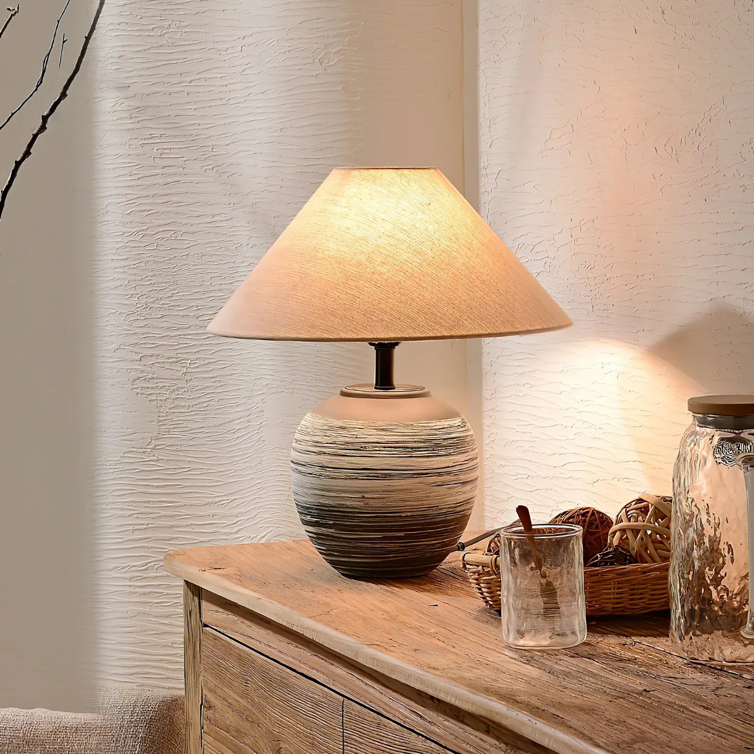 Strata Ceramic Table Lamp - Image 2