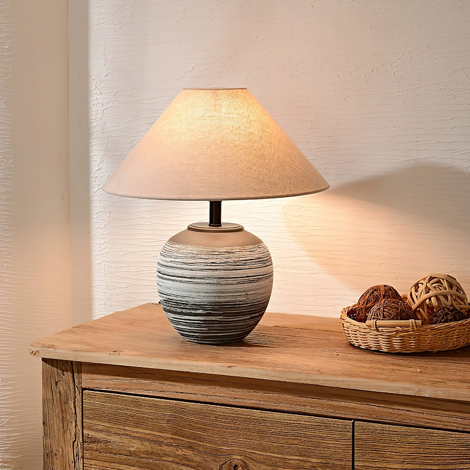 Strata Ceramic Table Lamp - Image 3