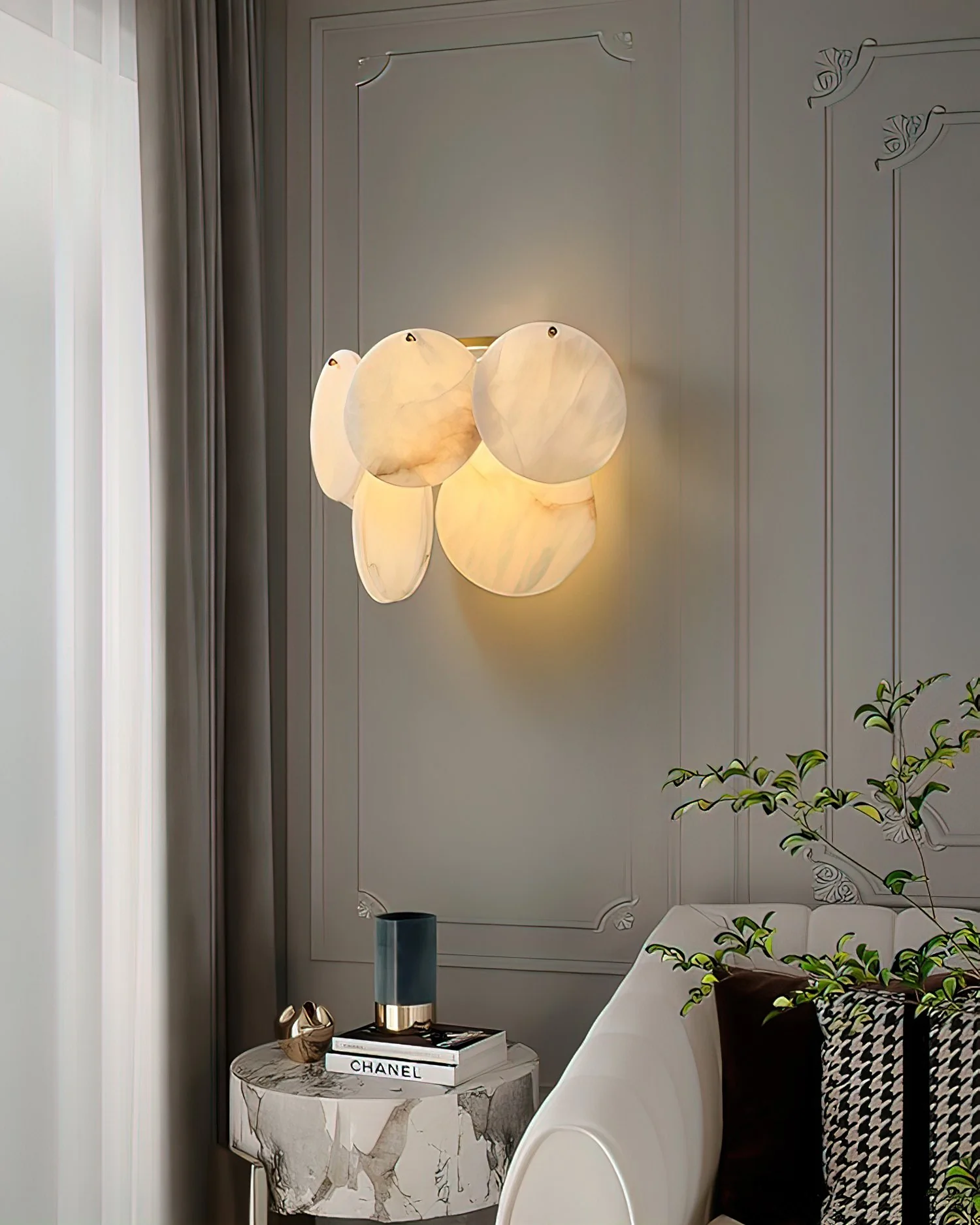 Strata Lumina Alabaster Wall Sconce - Image 16