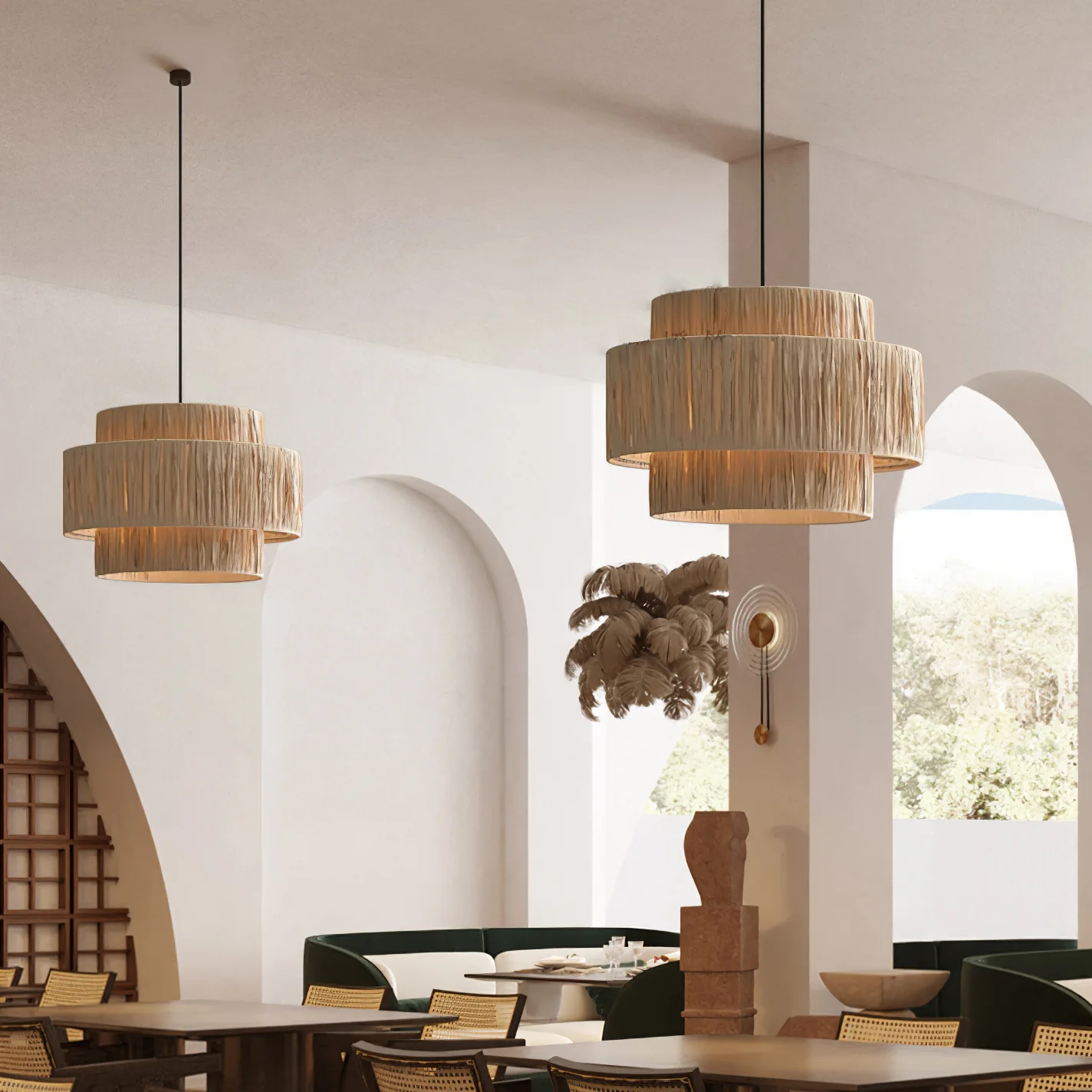 Straw Art Pendant Light - Image 6