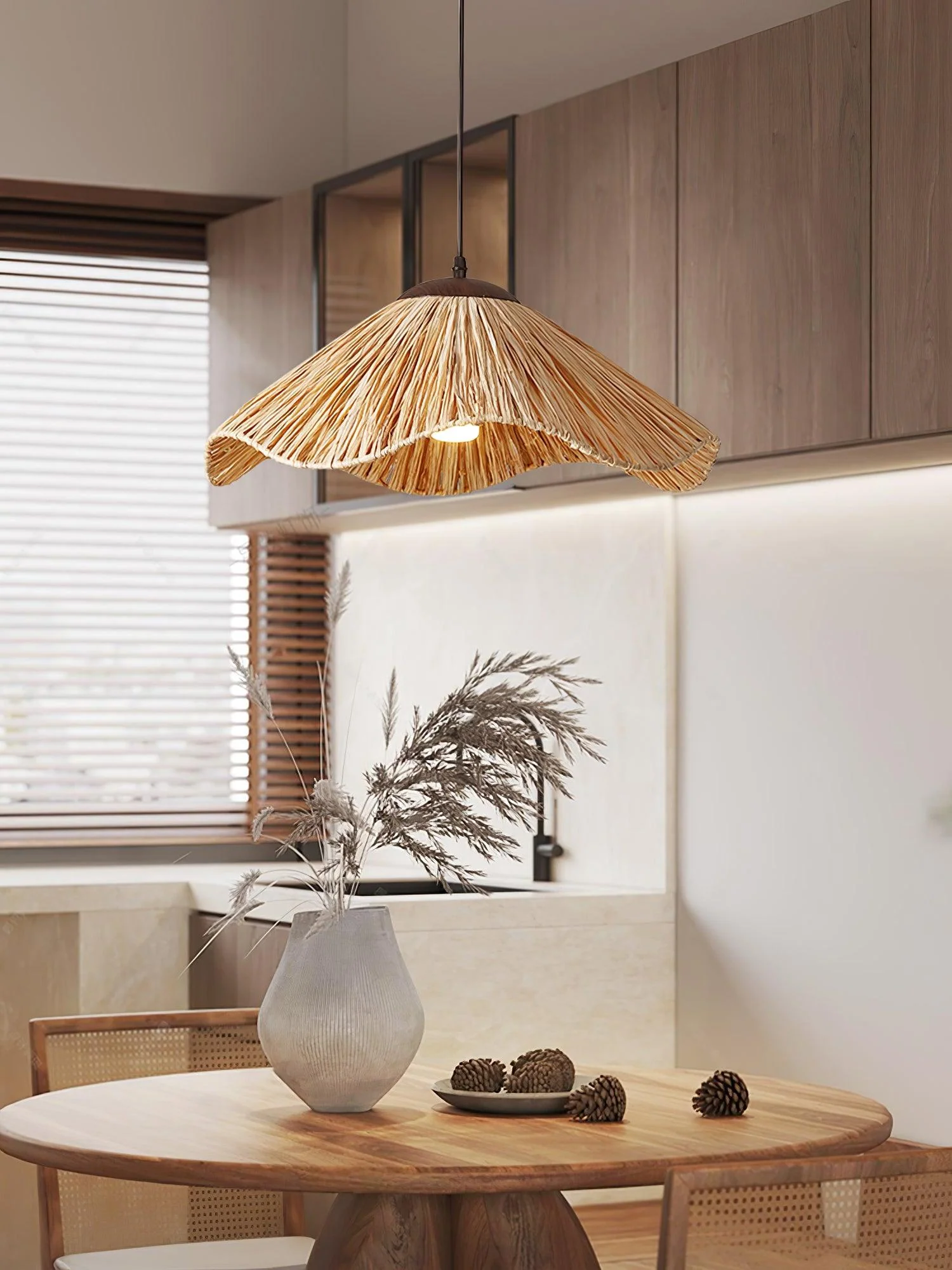 Straw Weaving Pendant Lamp - Image 11