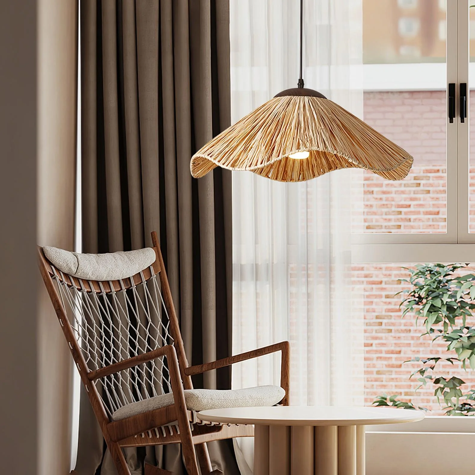 Straw Weaving Pendant Lamp - Image 4