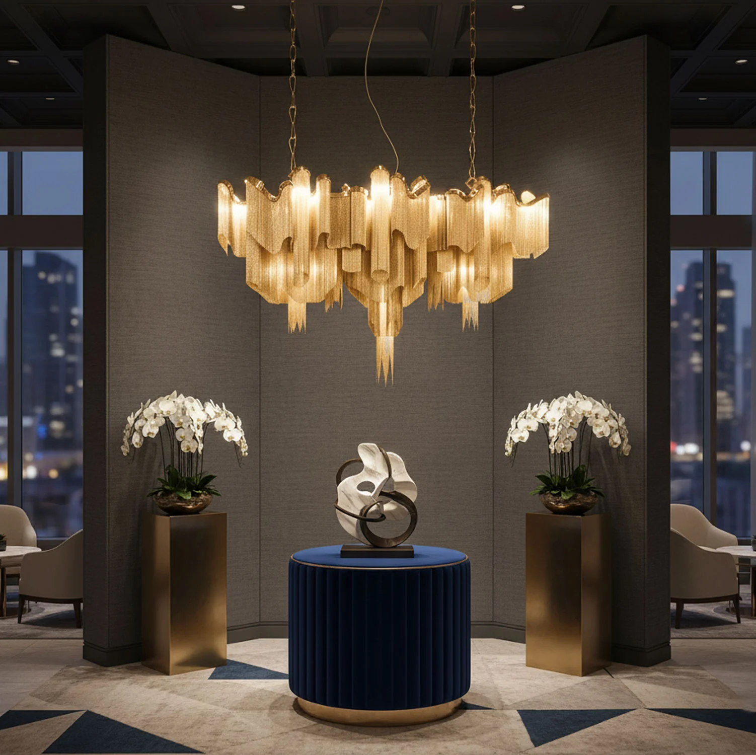 Stream Chain Chandelier - Image 8