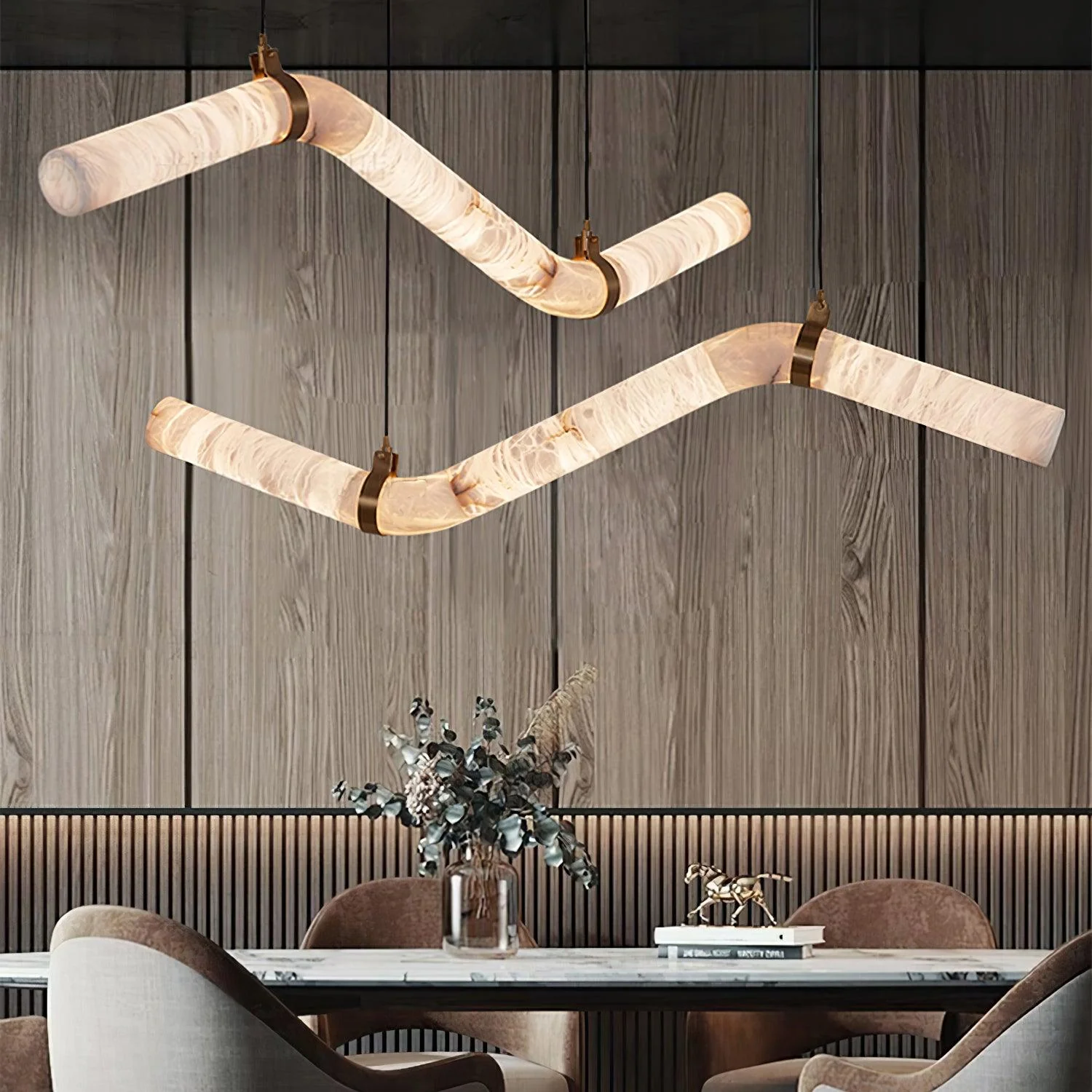 Infinity Alabaster Pendant Lamp - Image 30