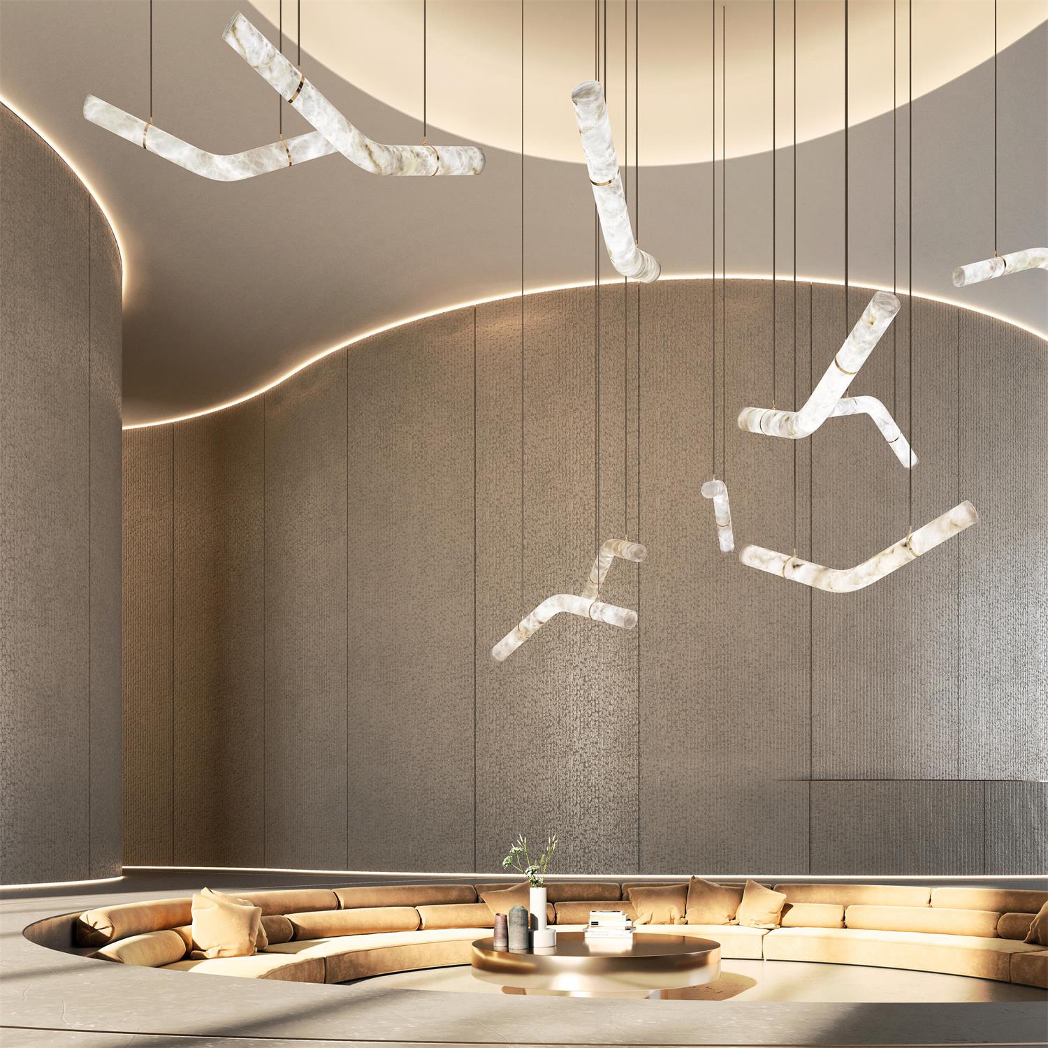 Infinity Alabaster Pendant Lamp - Image 54