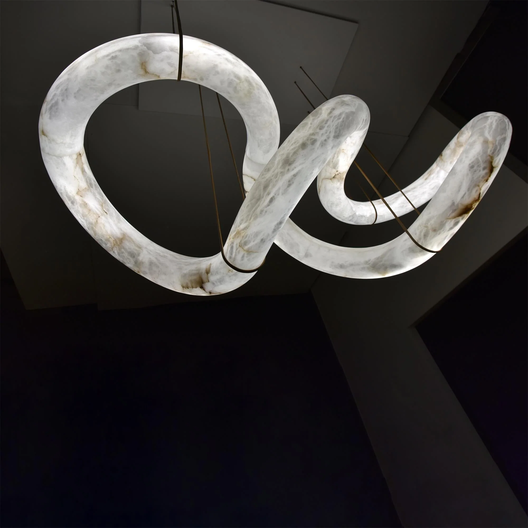 Streamlined Alabaster Pendant Lamp - Image 64