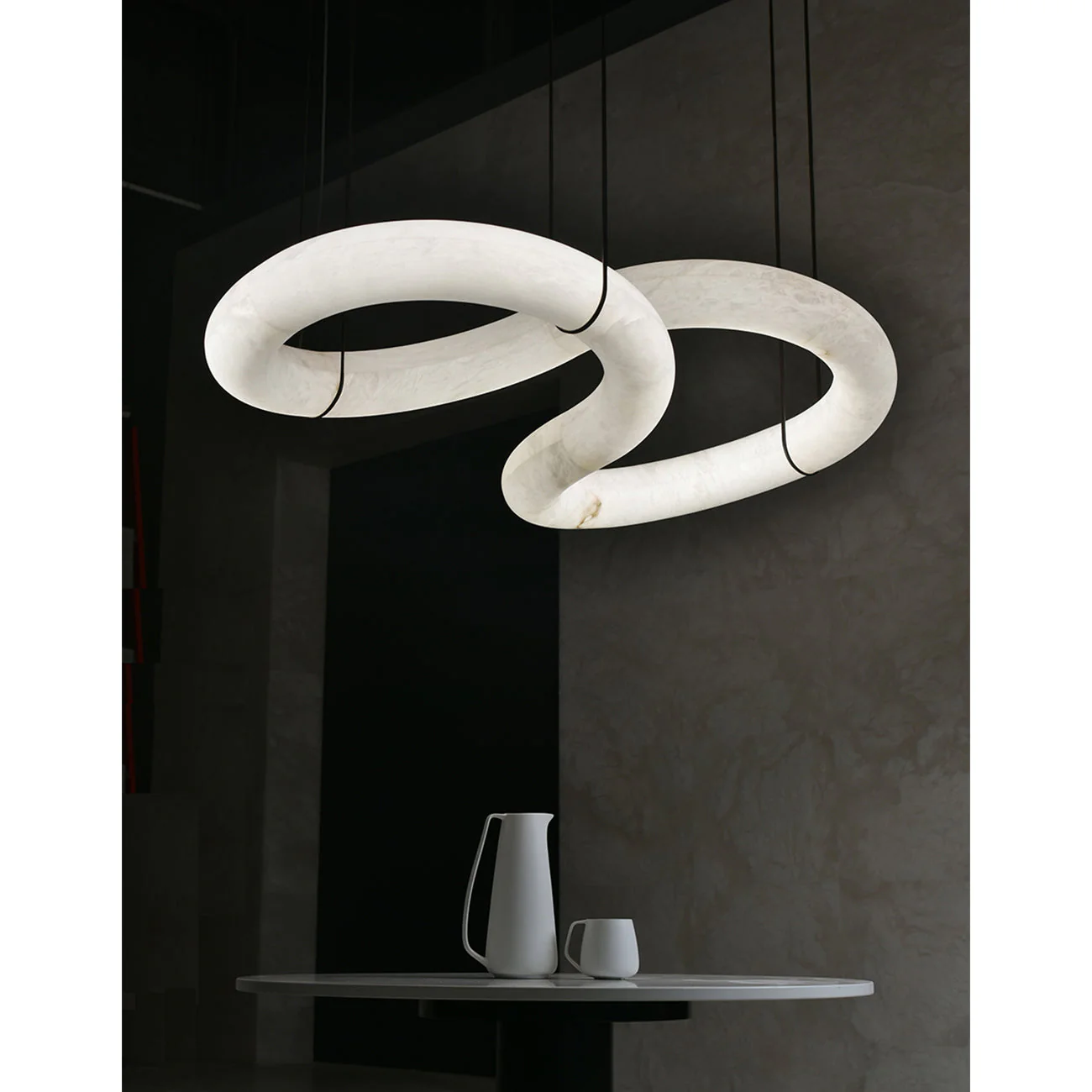 Streamlined Alabaster Pendant Lamp - Image 66