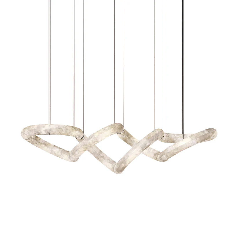 Streamlined Alabaster Pendant Lamp - Image 73
