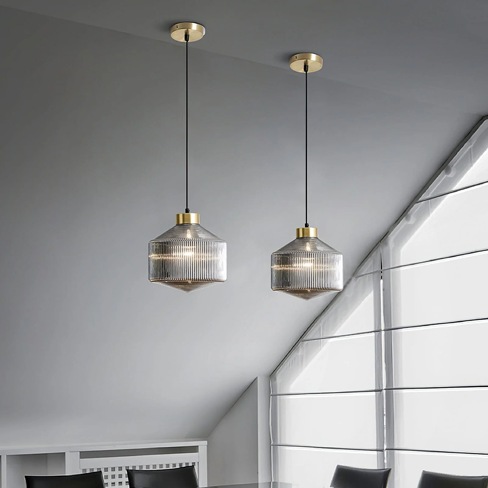 Striped Spinning Top Pendant Light - Image 3
