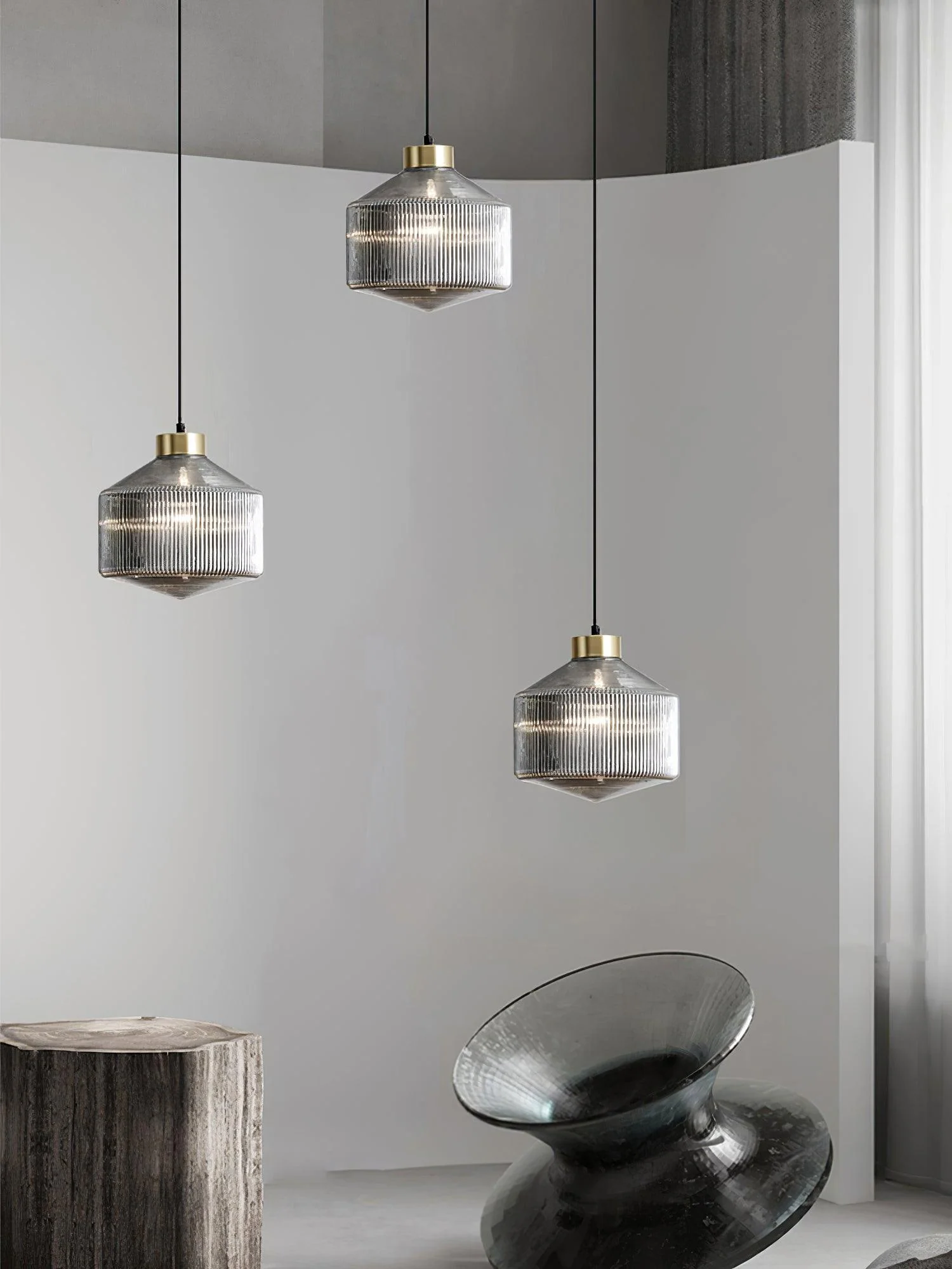 Striped Spinning Top Pendant Light - Image 6