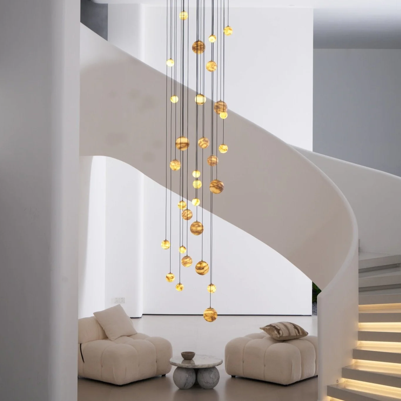 Sultana Alabaster Cluster Chandelier - Image 12