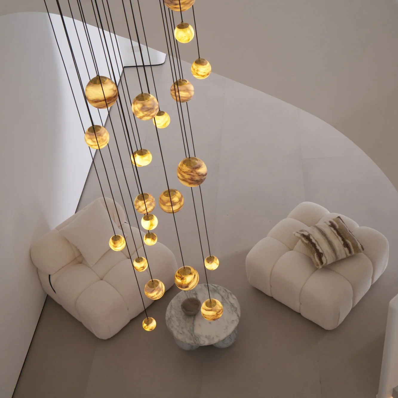 Sultana Alabaster Cluster Chandelier - Image 13
