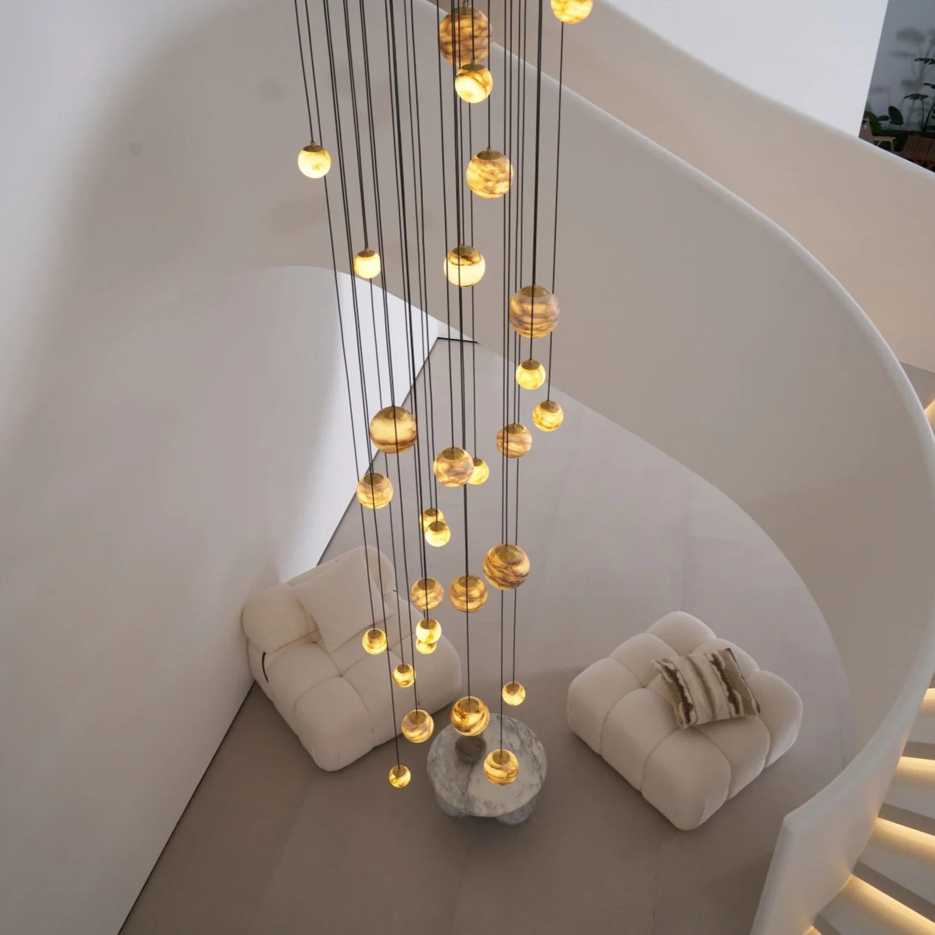 Sultana Alabaster Cluster Chandelier - Image 14