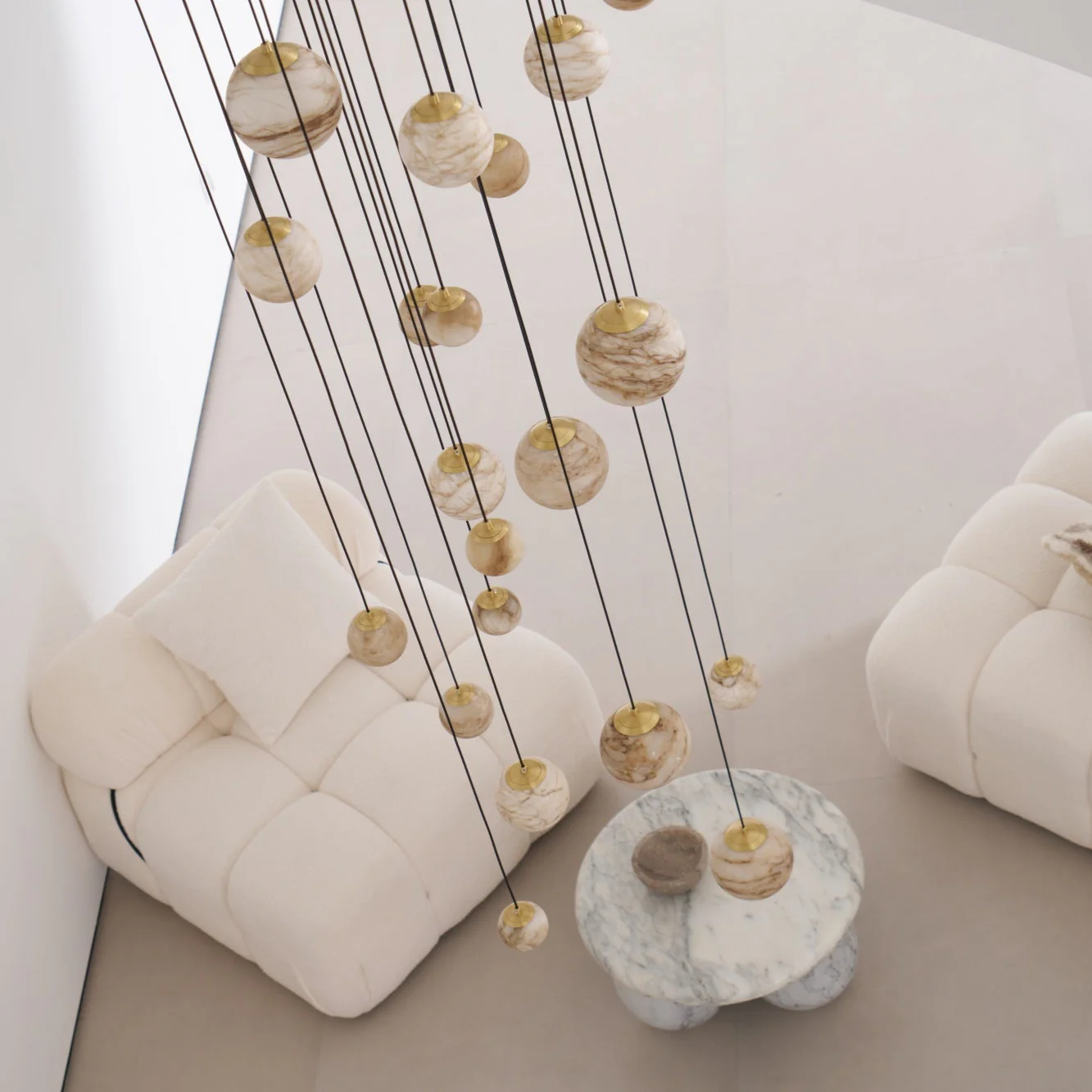 Sultana Alabaster Cluster Chandelier - Image 16