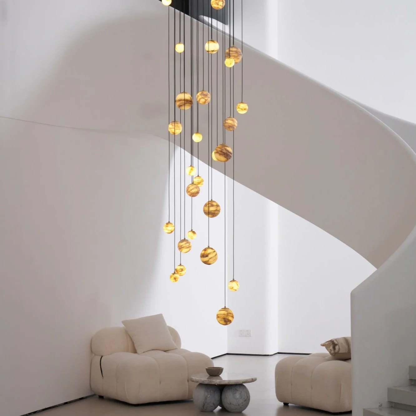 Sultana Alabaster Cluster Chandelier - Image 2