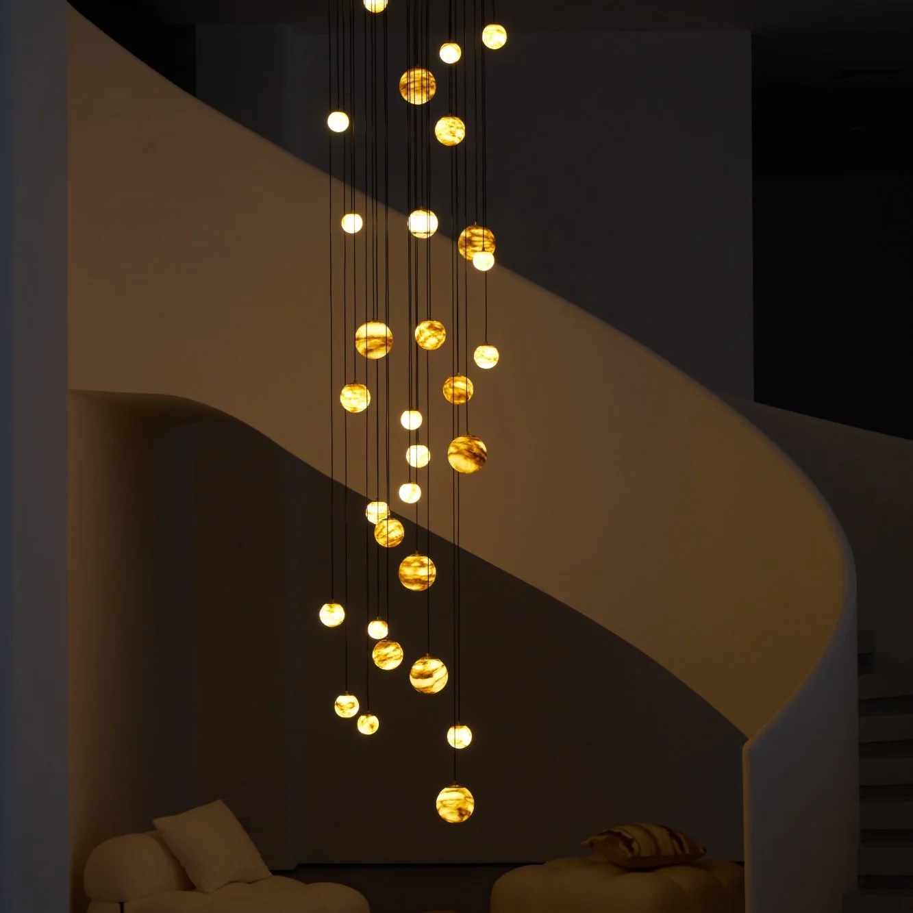 Sultana Alabaster Cluster Chandelier - Image 30