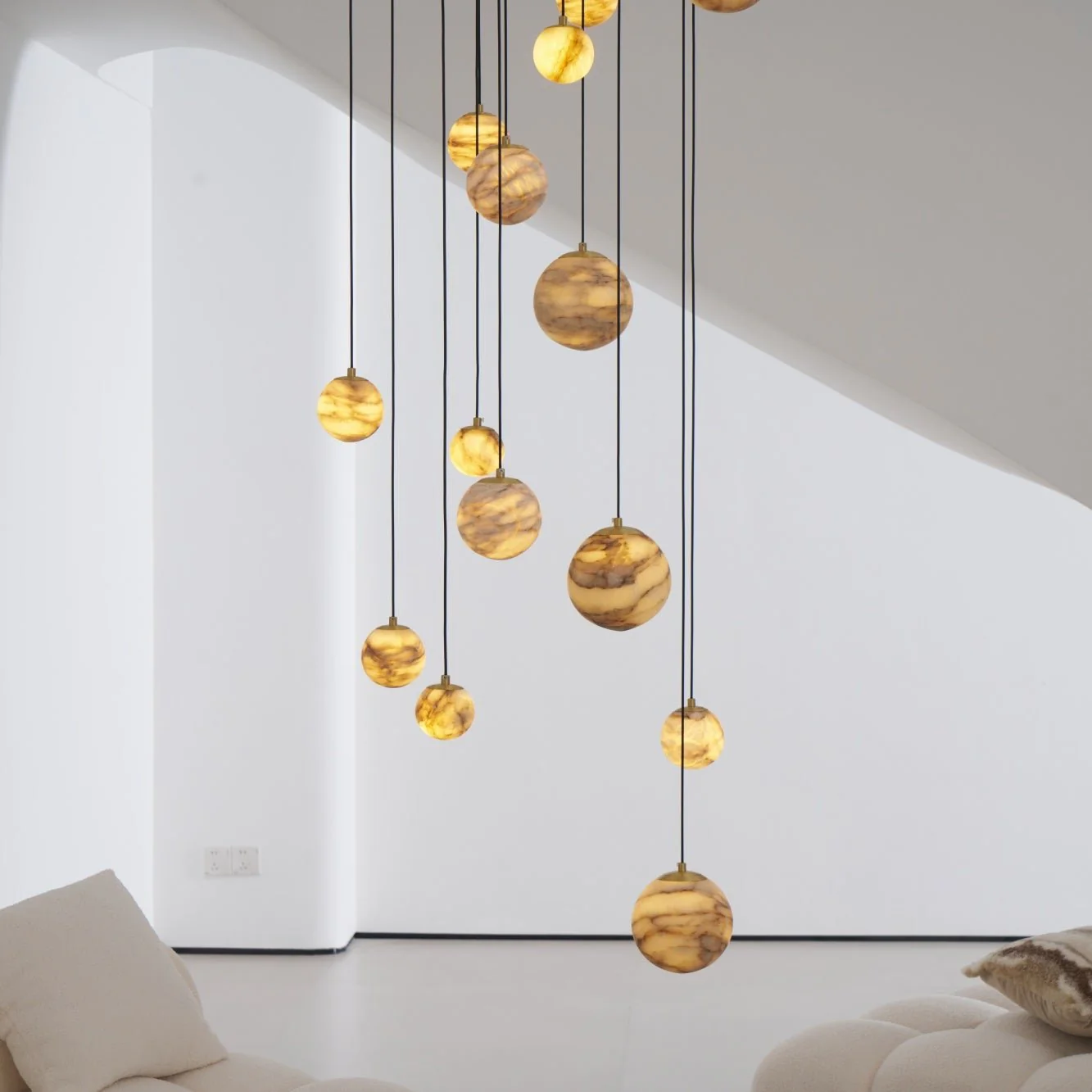 Sultana Alabaster Cluster Chandelier - Image 40