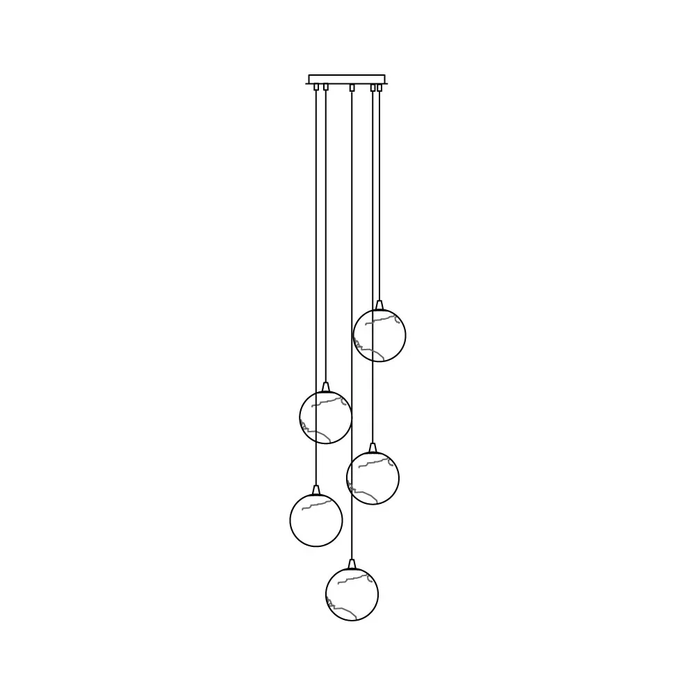 Sultana Alabaster Cluster Chandelier - Image 50
