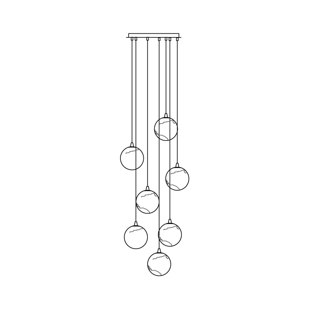 Sultana Alabaster Cluster Chandelier - Image 51