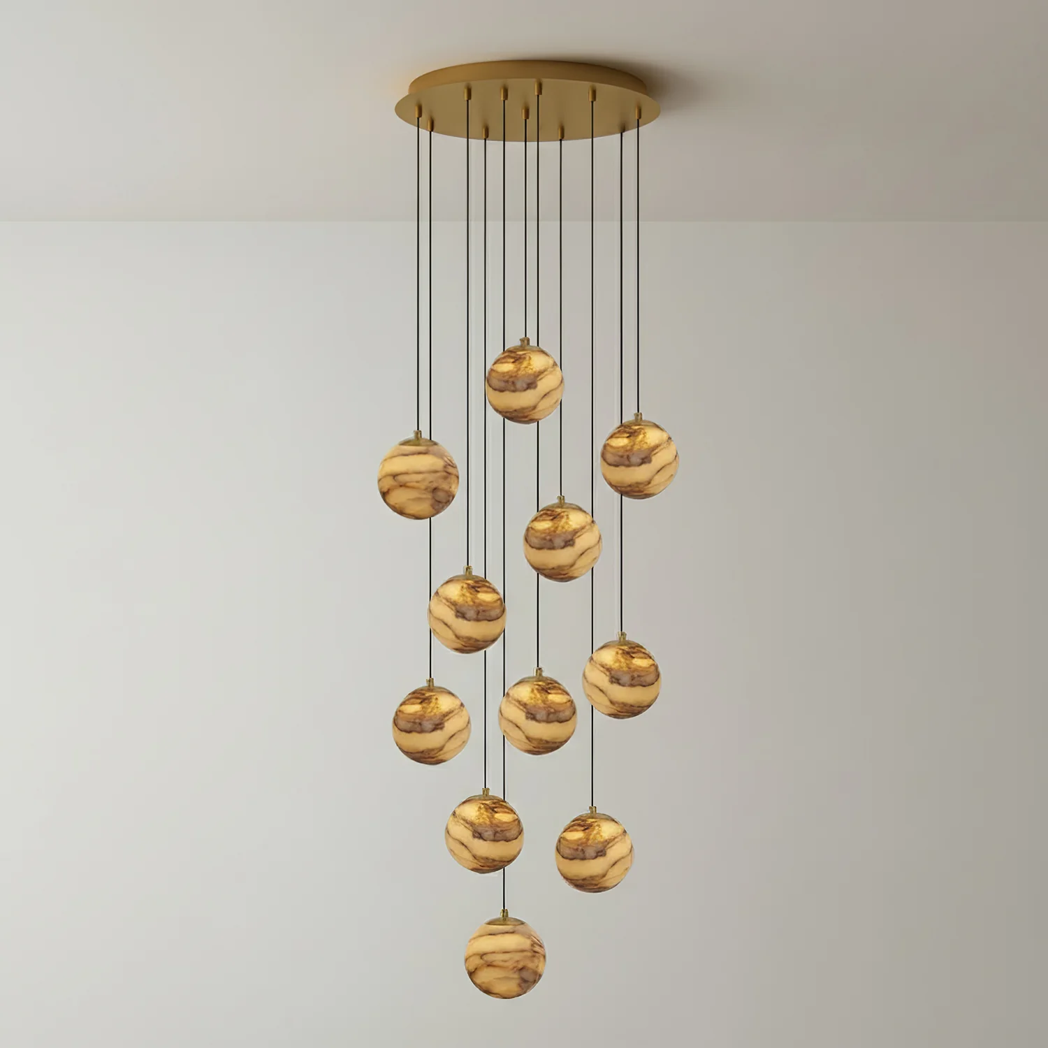 Sultana Alabaster Cluster Chandelier - Image 56