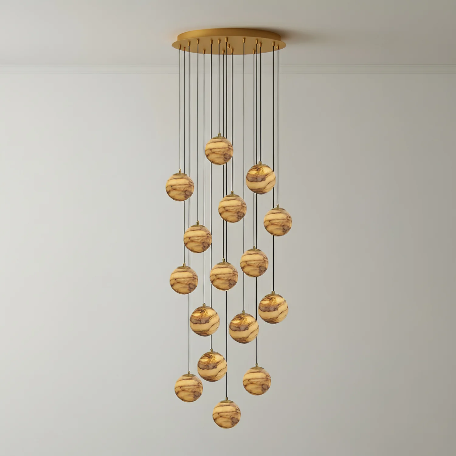 Sultana Alabaster Cluster Chandelier - Image 57