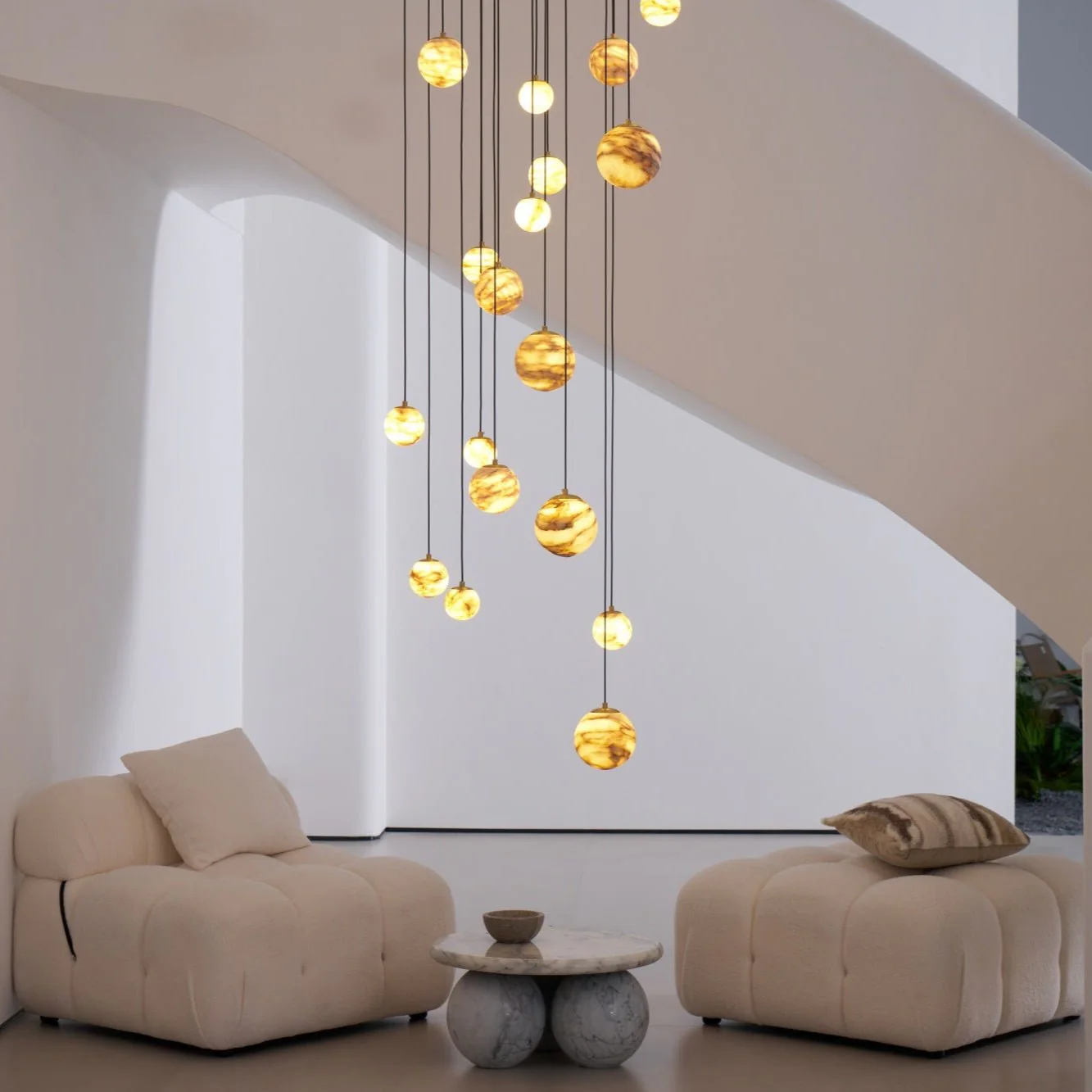 Sultana Alabaster Cluster Chandelier - Image 7