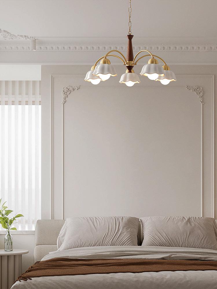 Swedish Modern Gold Chandelier - Image 17