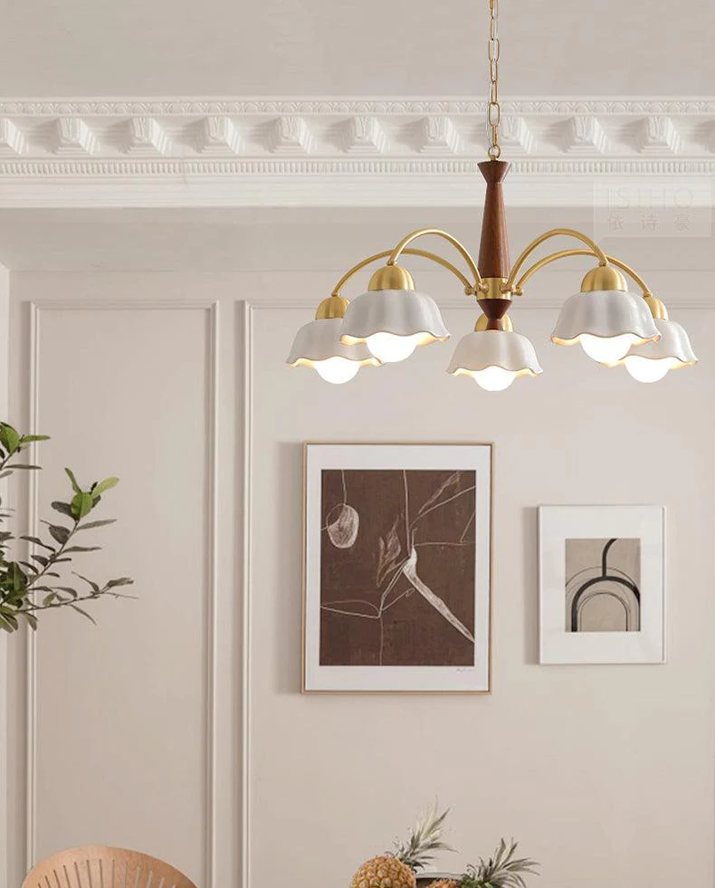 Swedish Modern Gold Chandelier - Image 20
