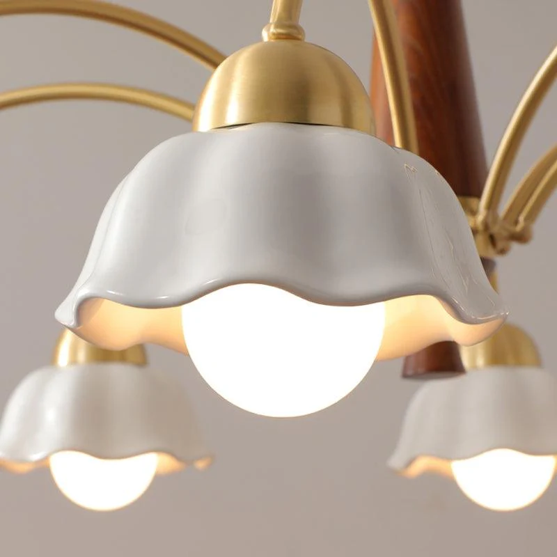 Swedish Modern Gold Chandelier - Image 25