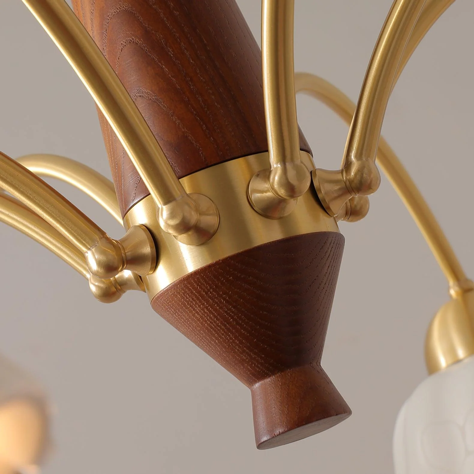 Swedish Modern Gold Chandelier - Image 26