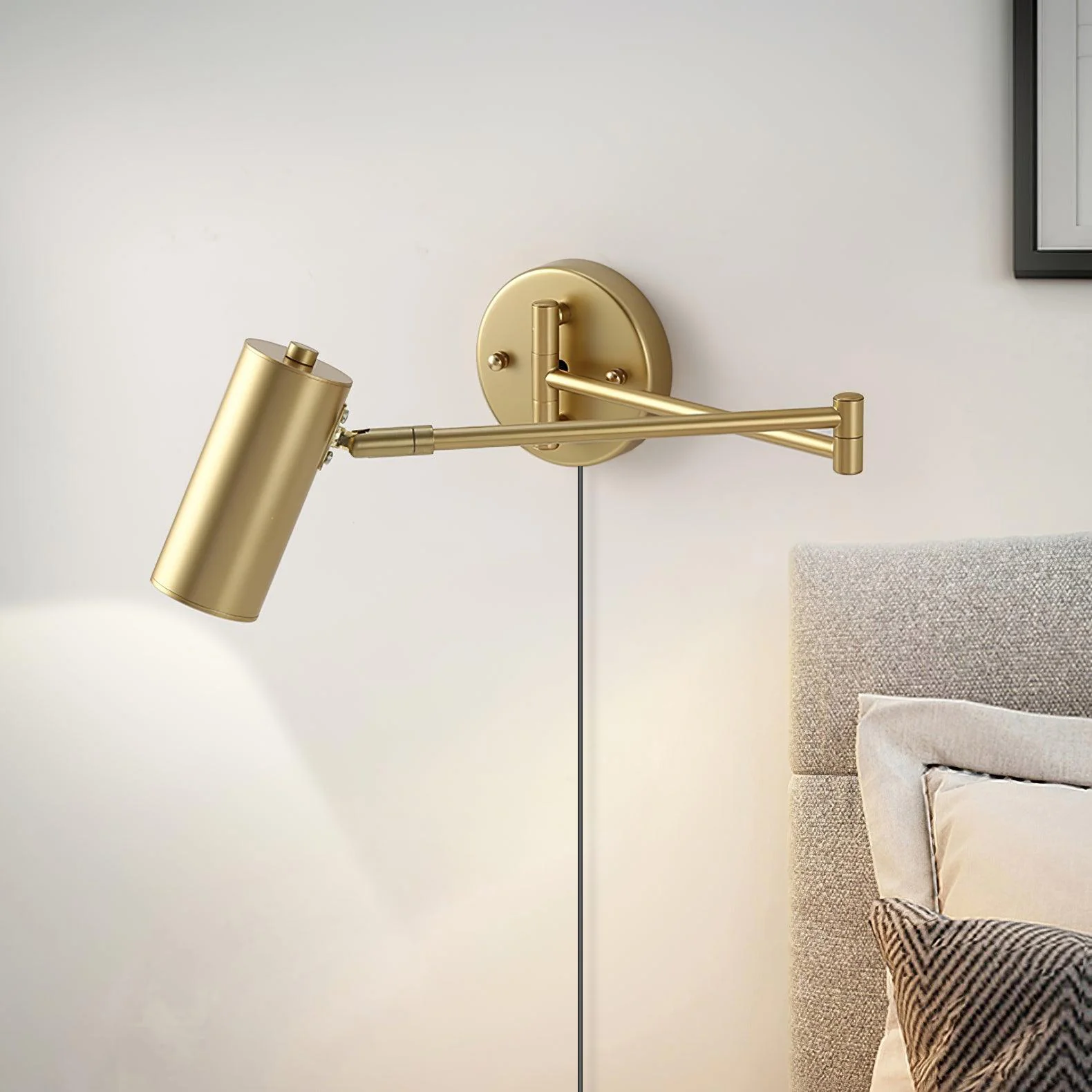 Swing Arm Plug-in Wall Sconce - Image 2