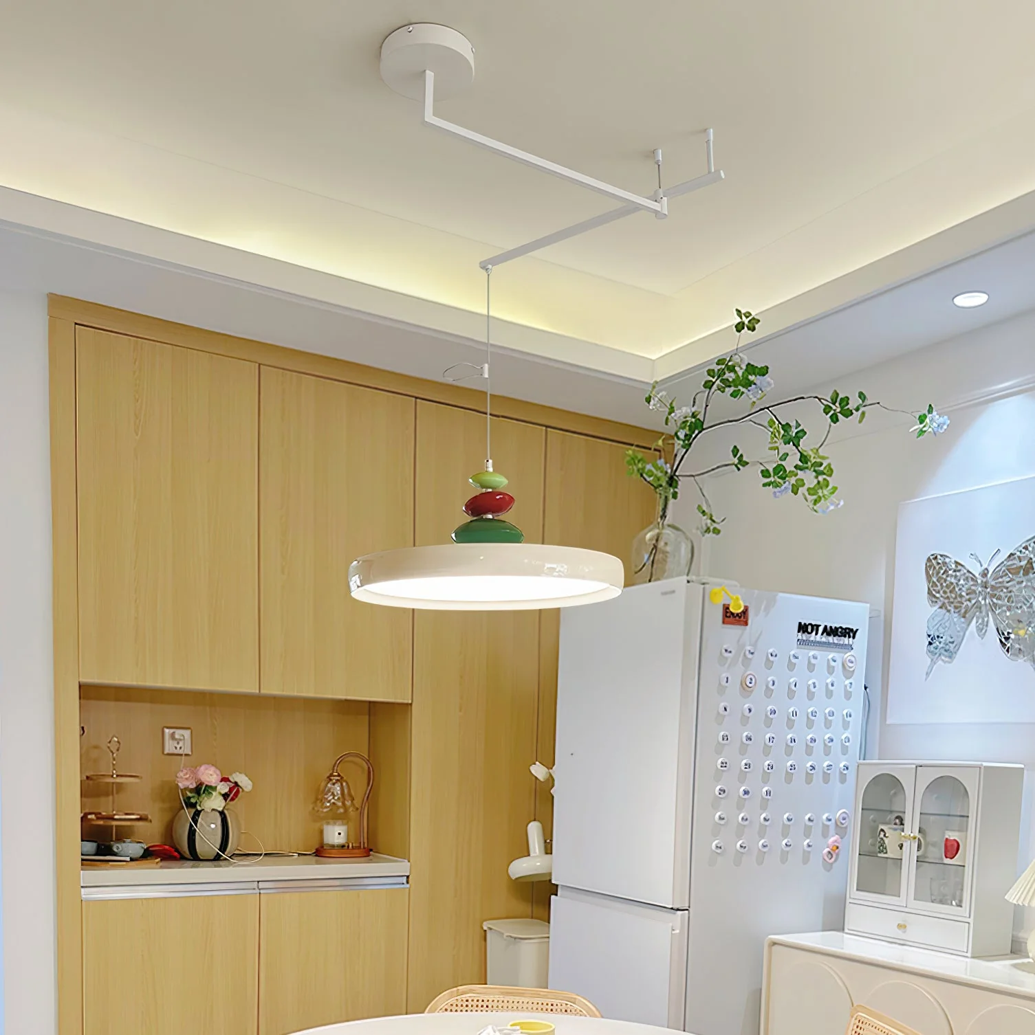 Swing Arm Stone Pendant Light - Image 23