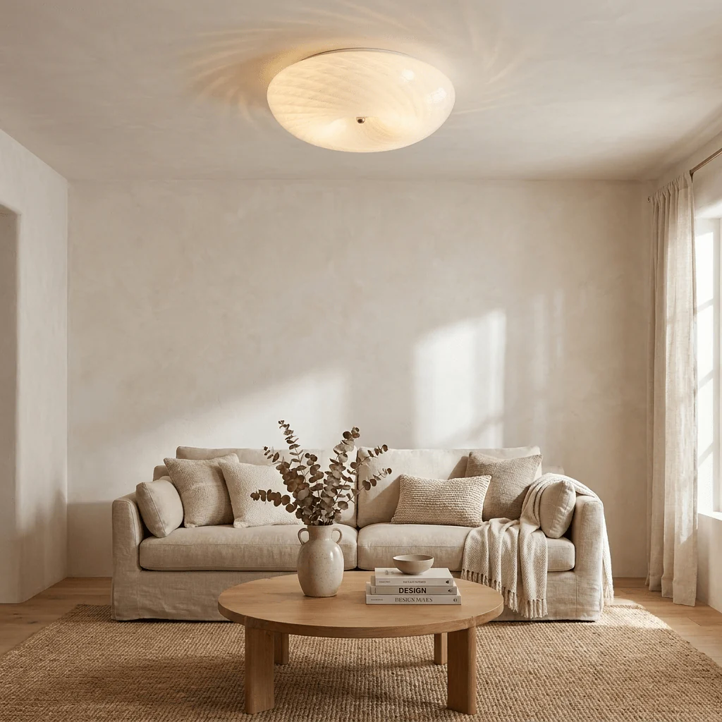Swirl Glass Flush Mount - Image 5