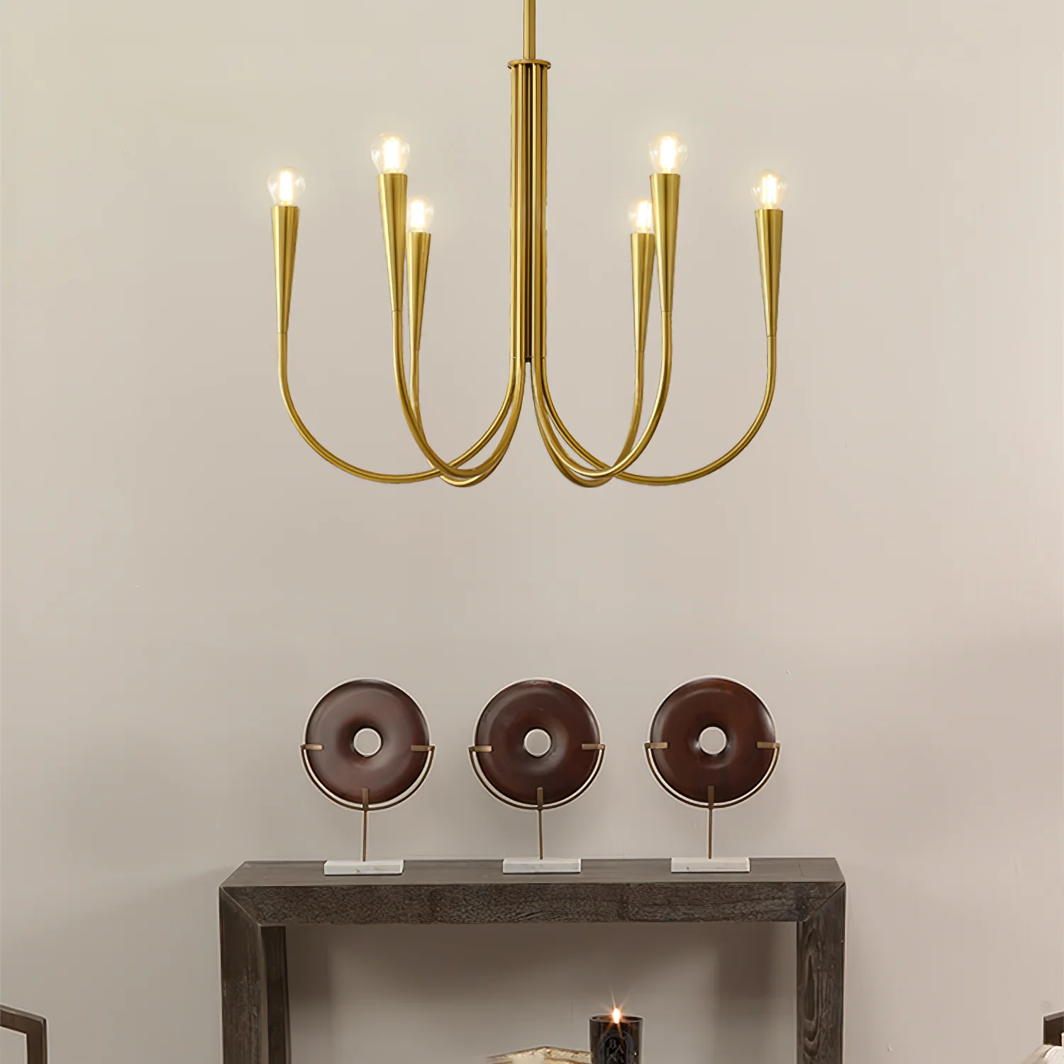 Swoop Arm Chandelier - Image 6
