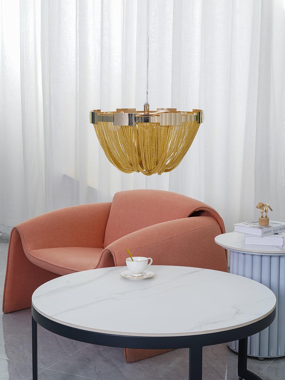 Tassel Aluminum Chain Ceiling Light - Image 16