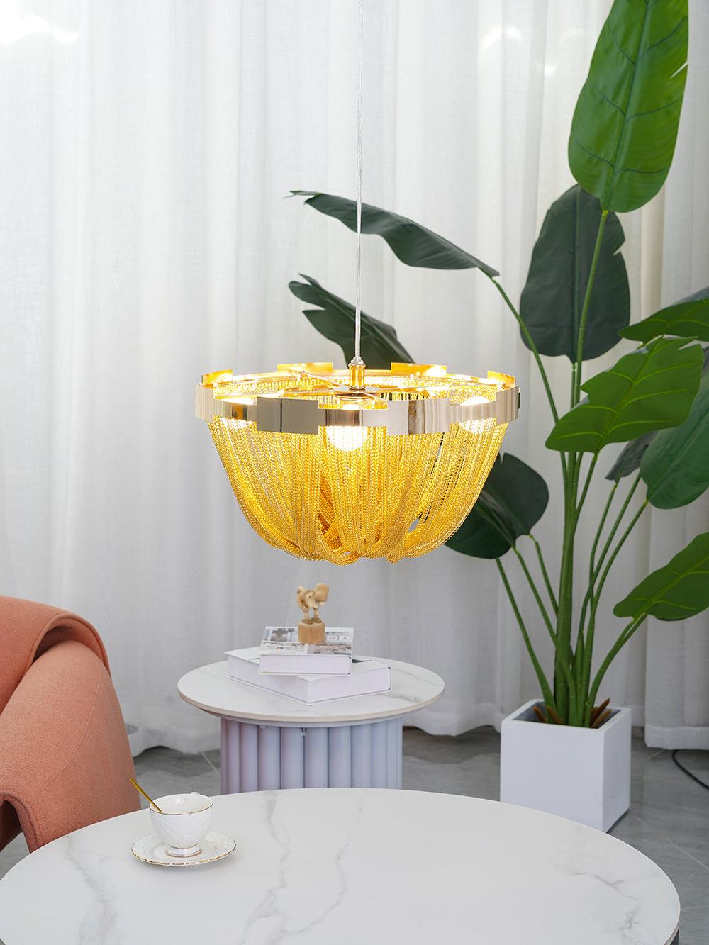 Tassel Aluminum Chain Ceiling Light - Image 17