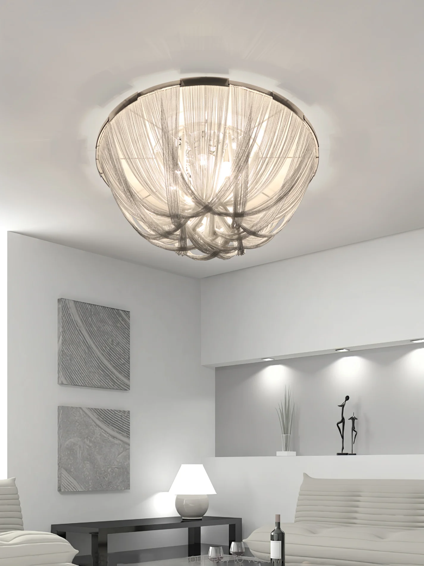 Tassel Aluminum Chain Ceiling Light - Image 8