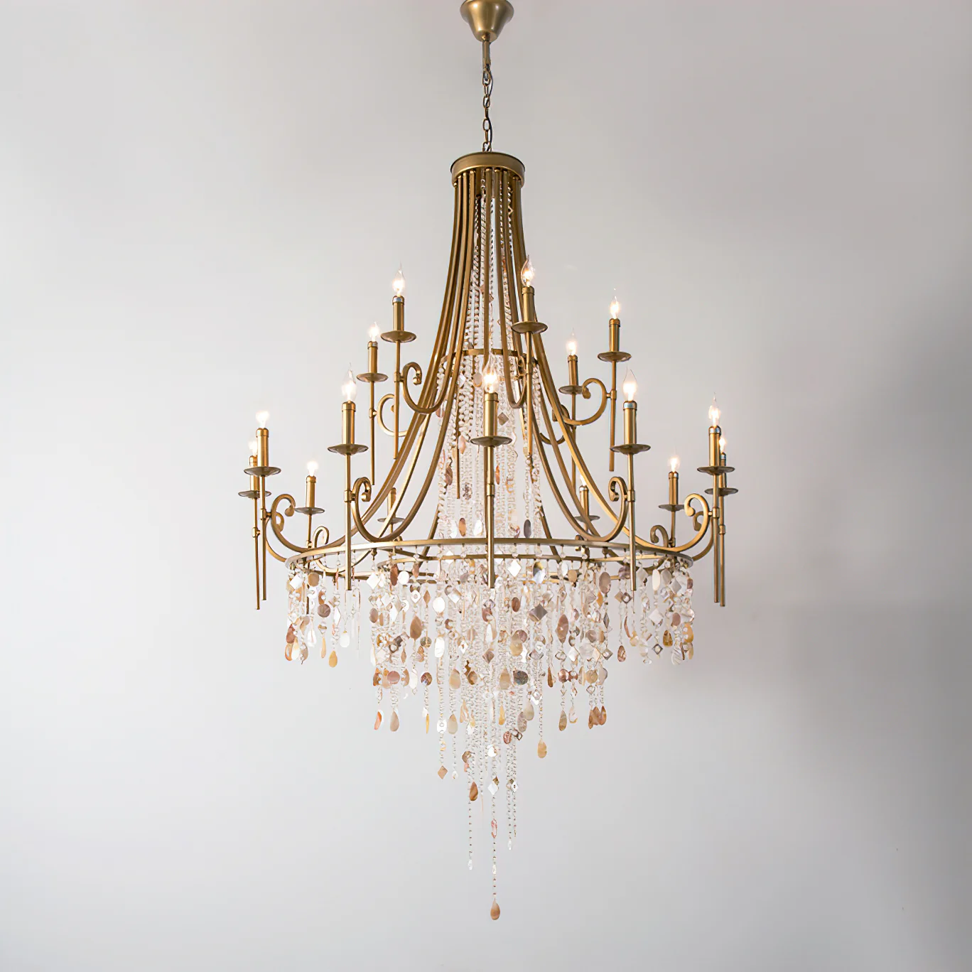 Tatum Lux Shell Crystal Chandelier - Image 10