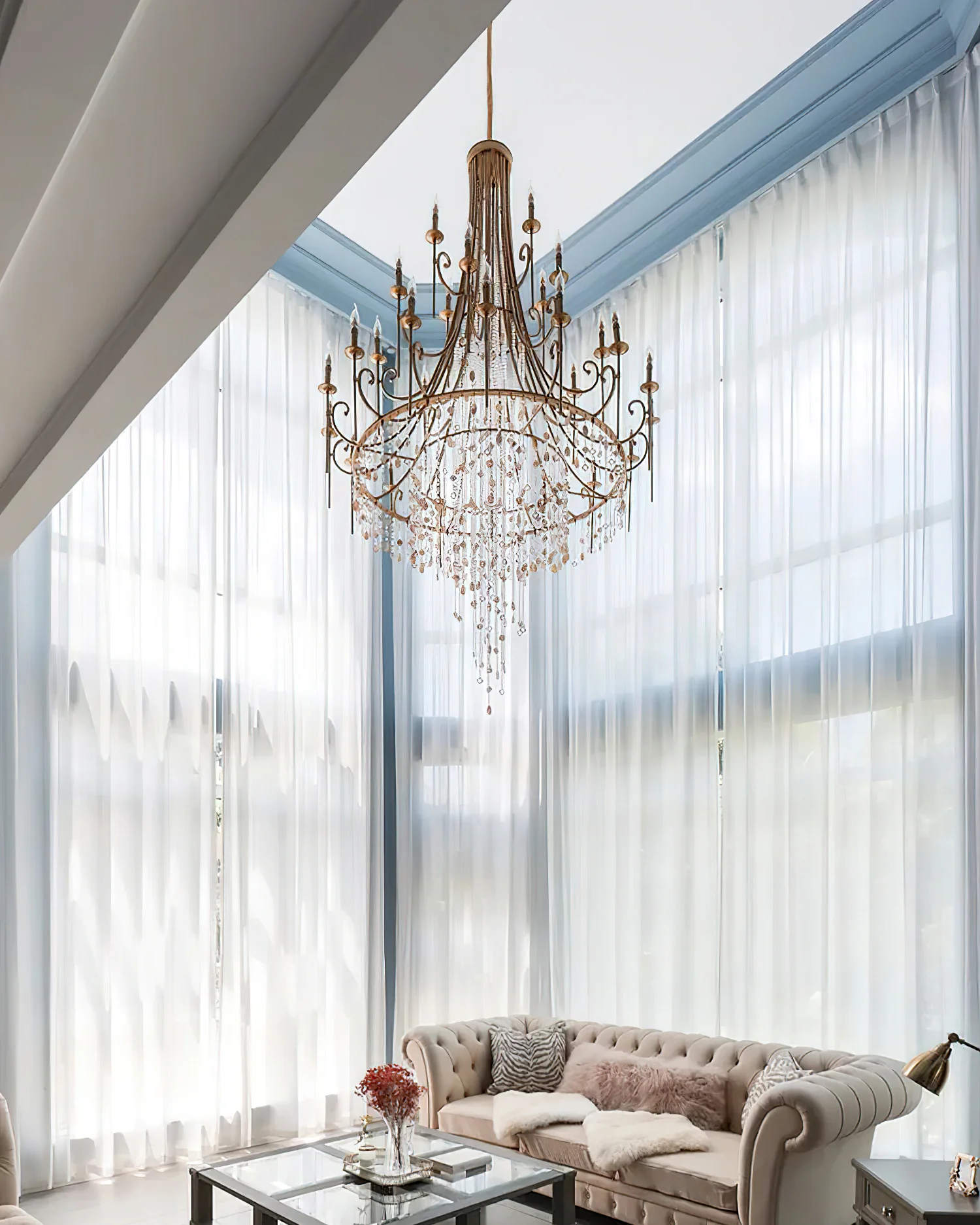 Tatum Lux Shell Crystal Chandelier - Image 15