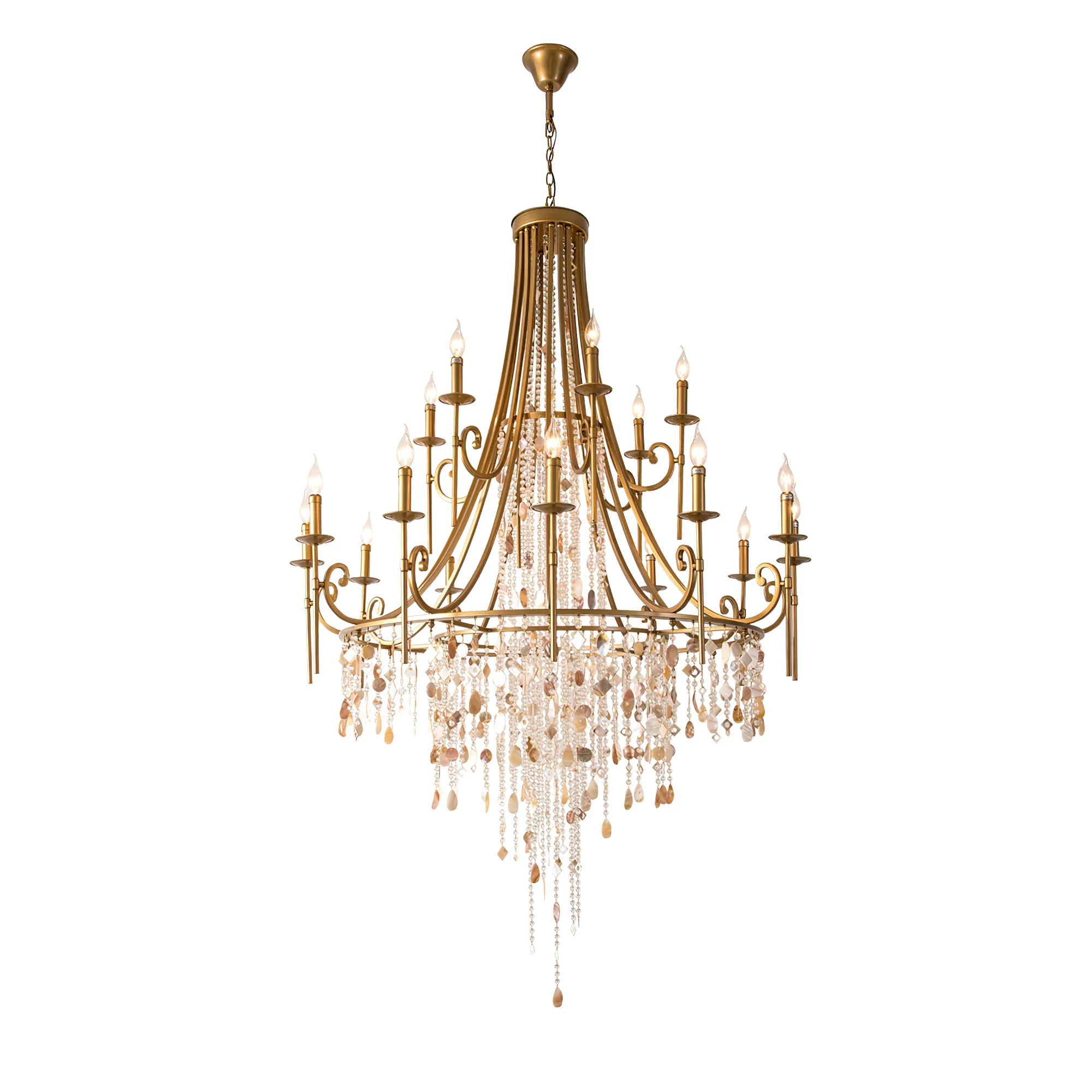 Tatum Lux Shell Crystal Chandelier - Image 18
