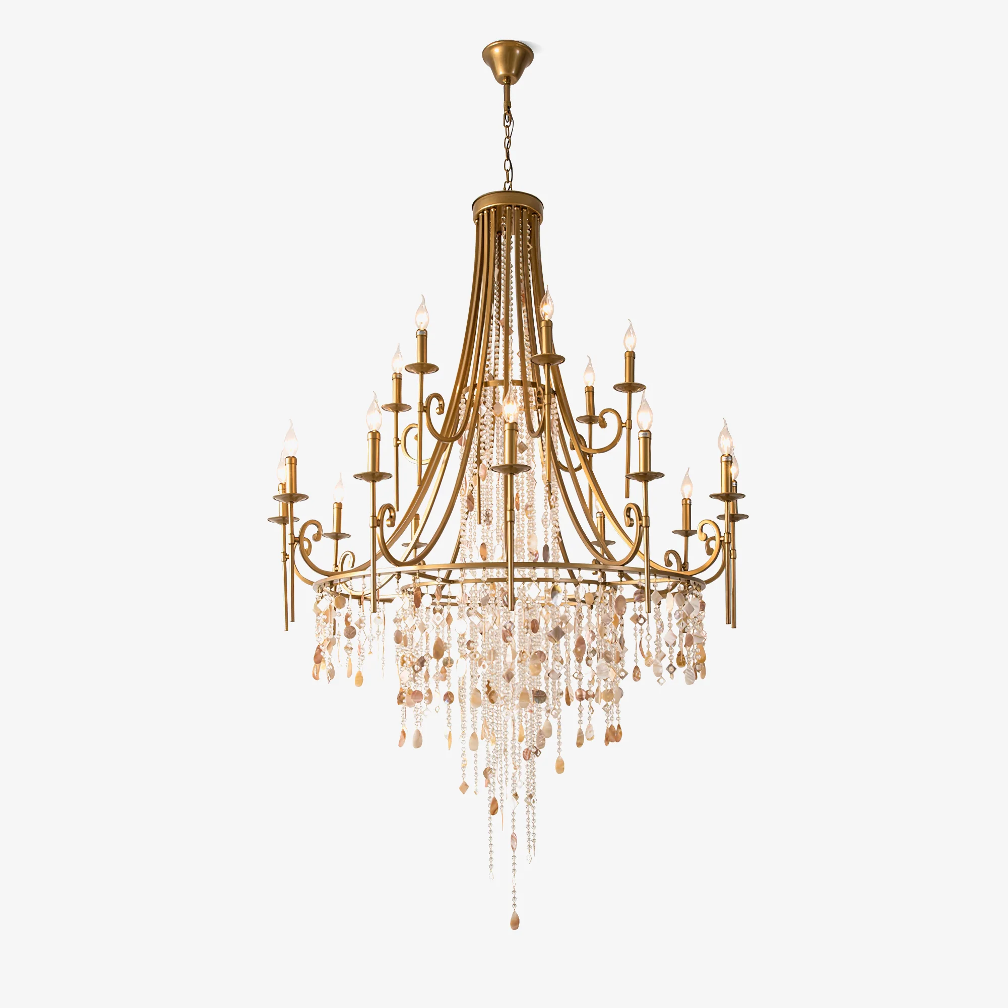 Tatum Lux Shell Crystal Chandelier - Image 19