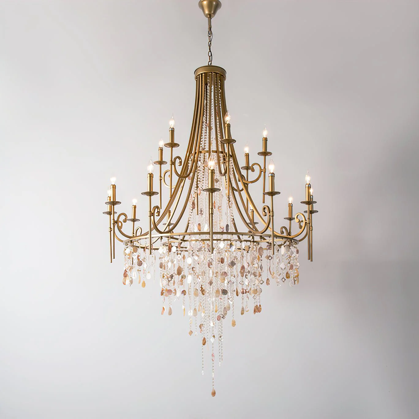 Tatum Lux Shell Crystal Chandelier - Image 2