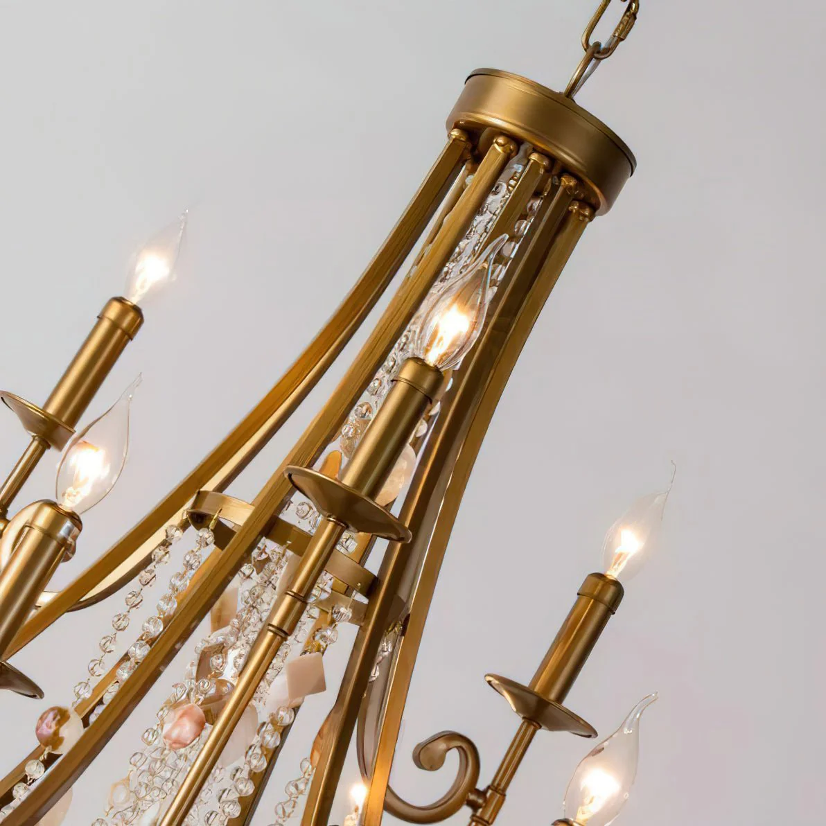 Tatum Lux Shell Crystal Chandelier - Image 5