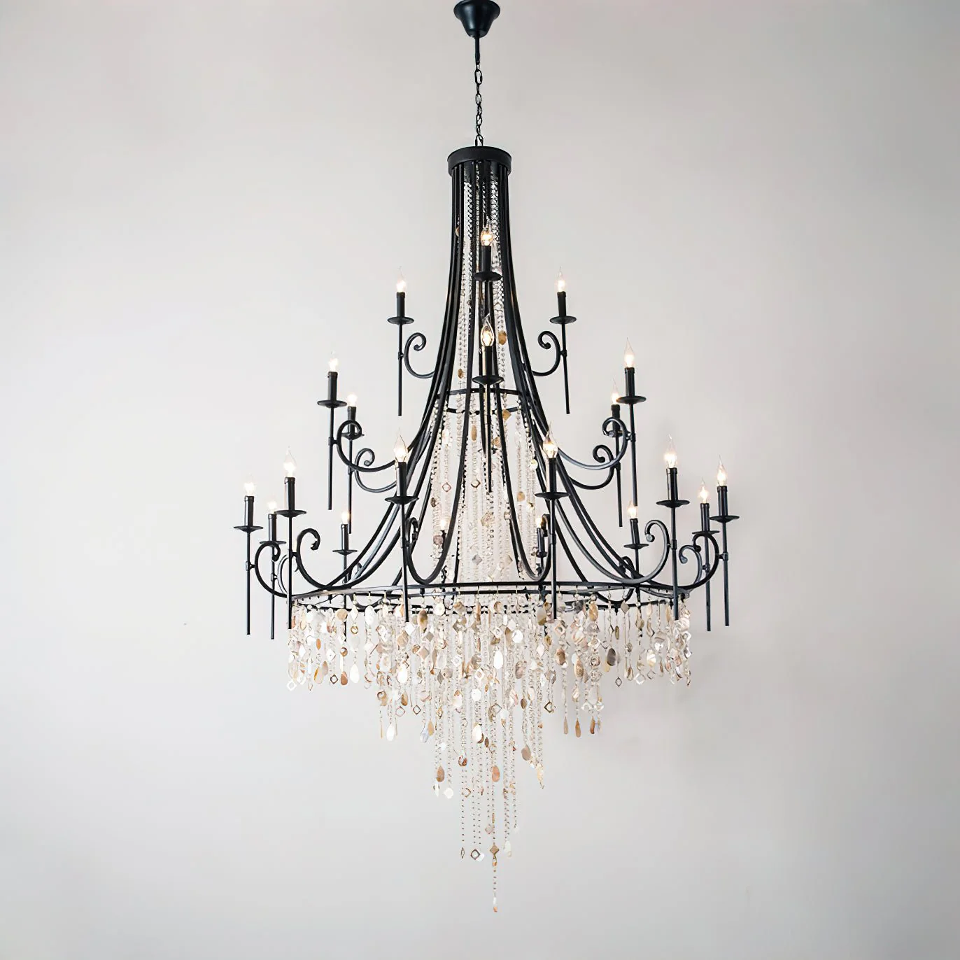 Tatum Lux Shell Crystal Chandelier - Image 7