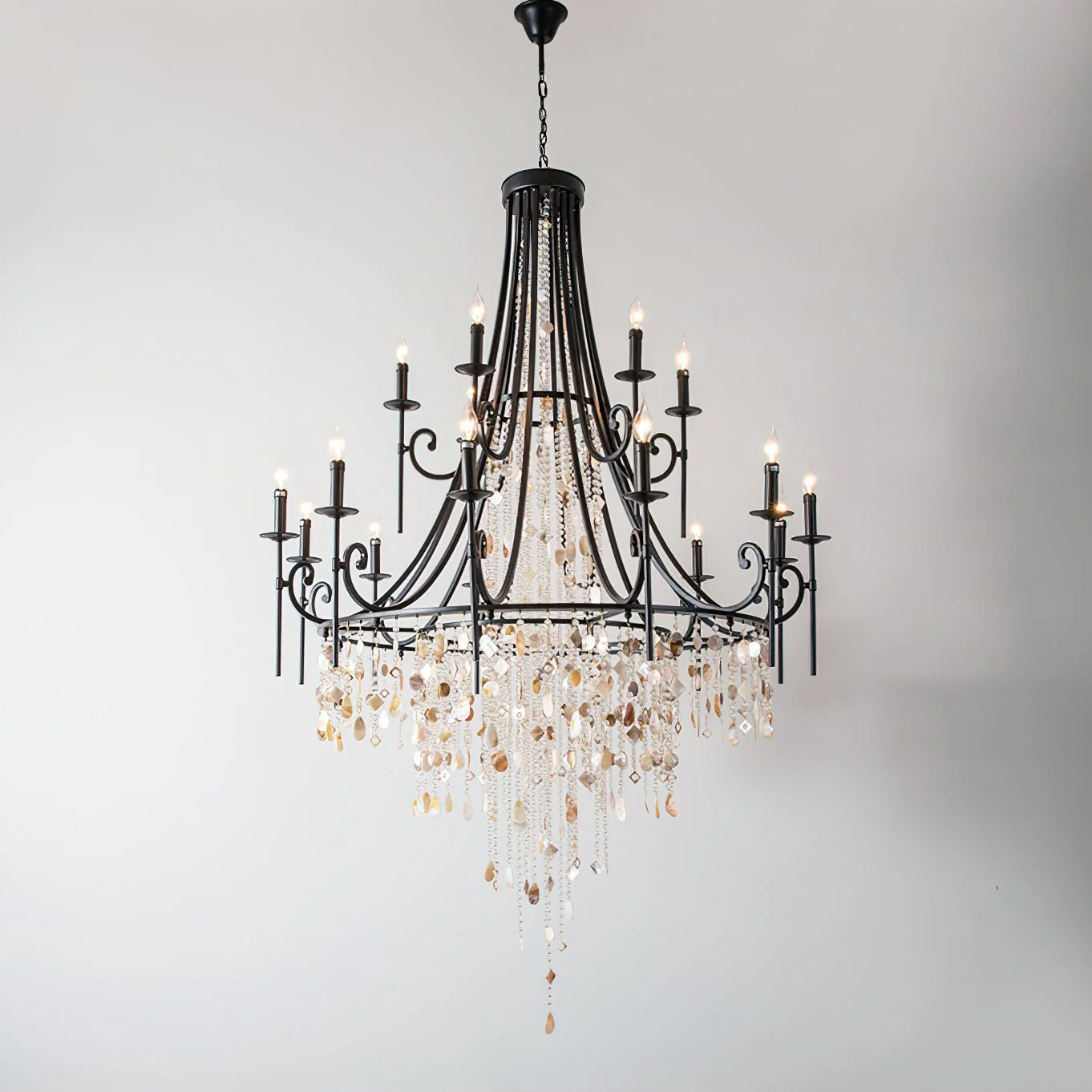Tatum Lux Shell Crystal Chandelier - Image 8