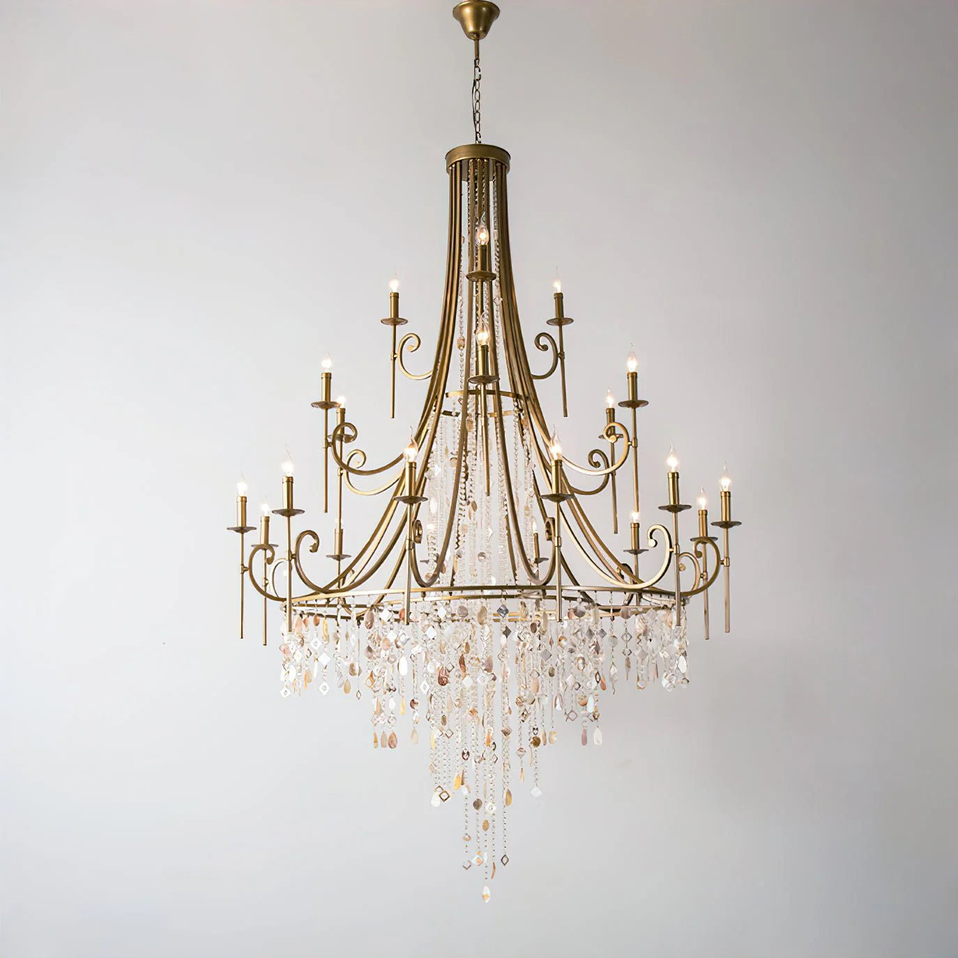 Tatum Lux Shell Crystal Chandelier - Image 9