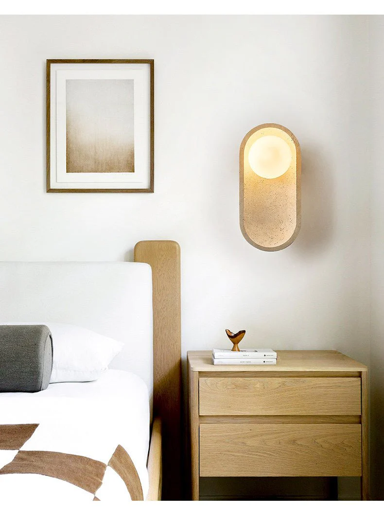Tavian Arch Travertine Wall Lamp - Image 10