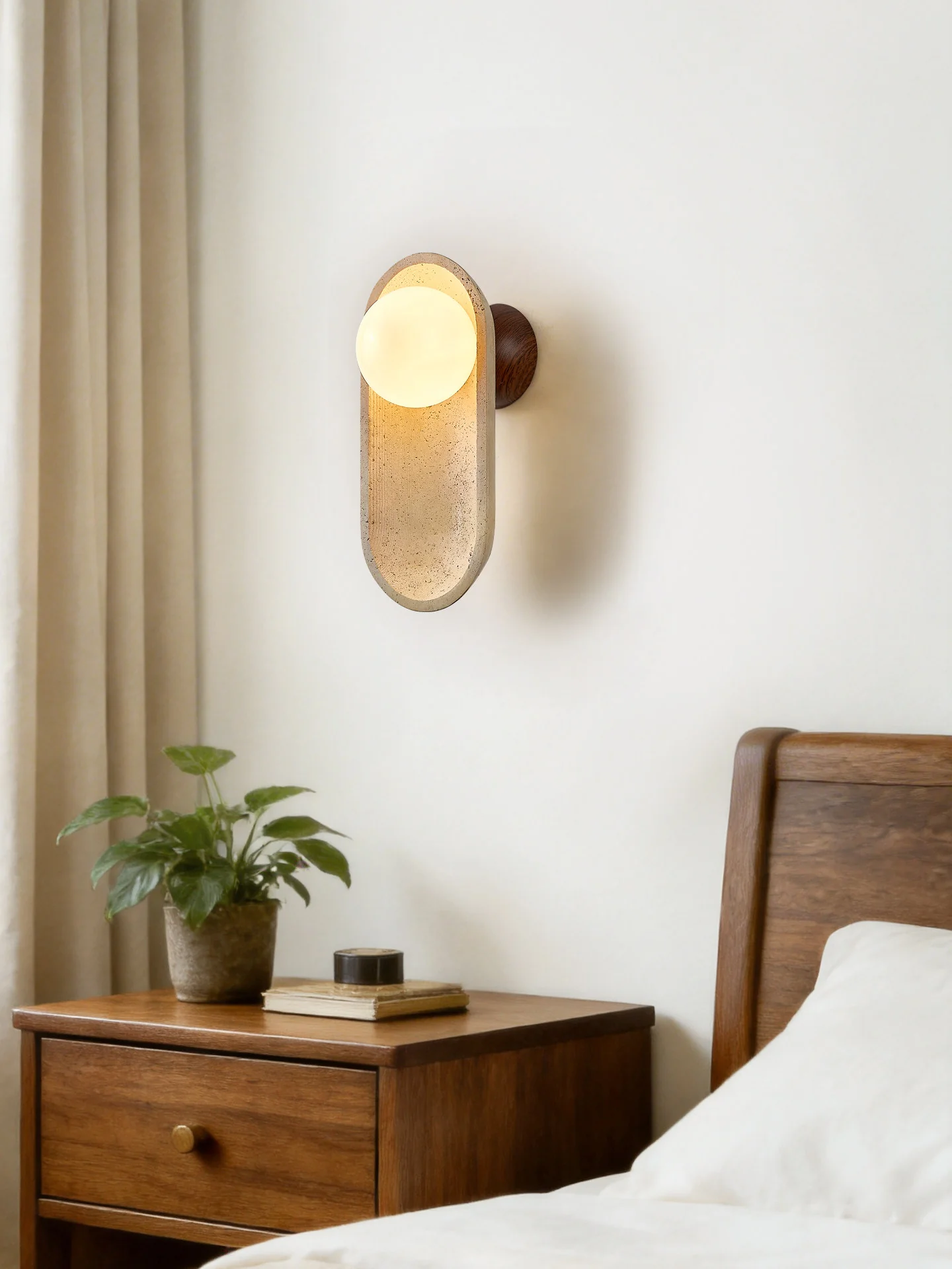 Tavian Arch Travertine Wall Lamp - Image 12