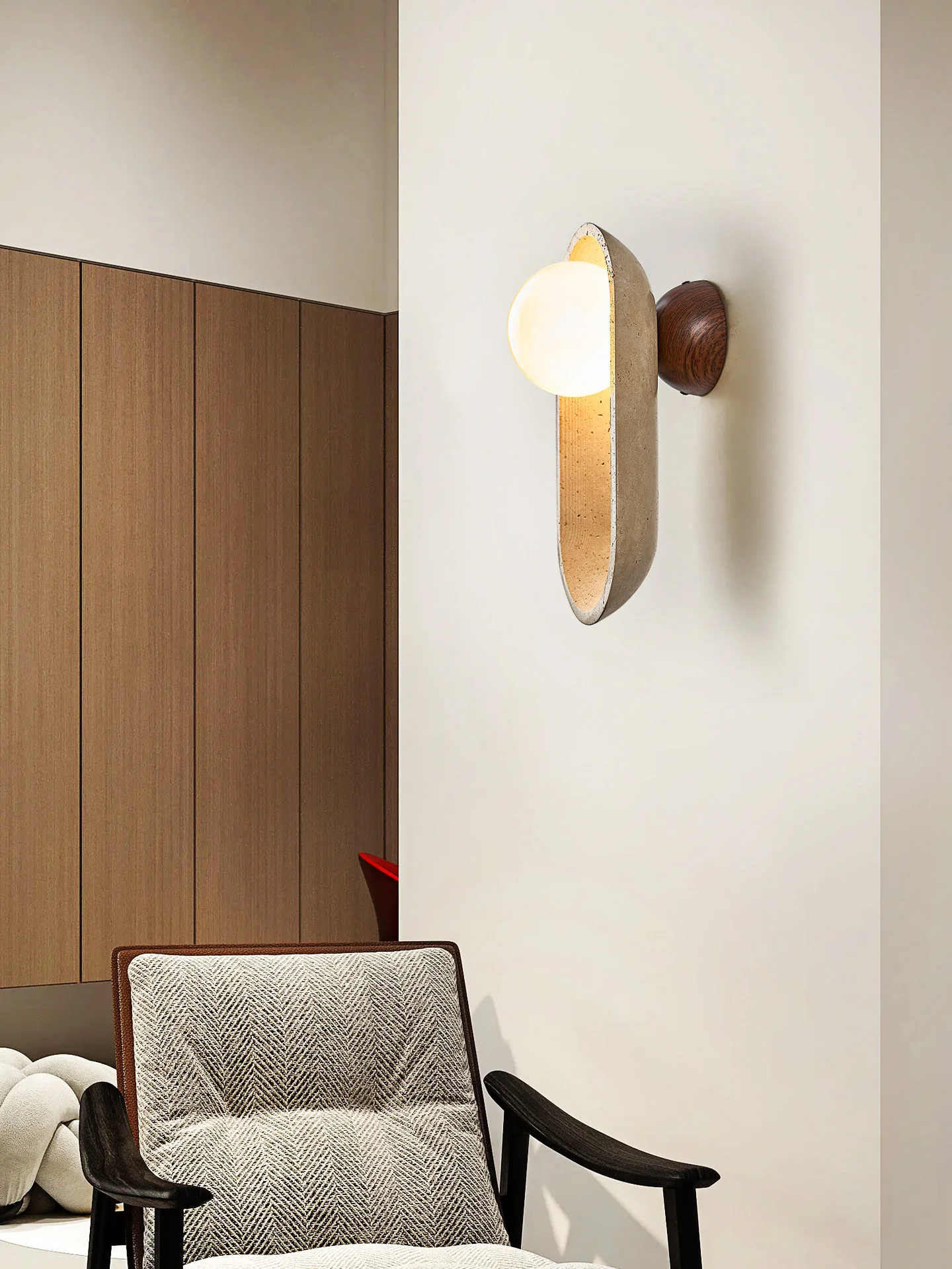 Tavian Arch Travertine Wall Lamp - Image 13