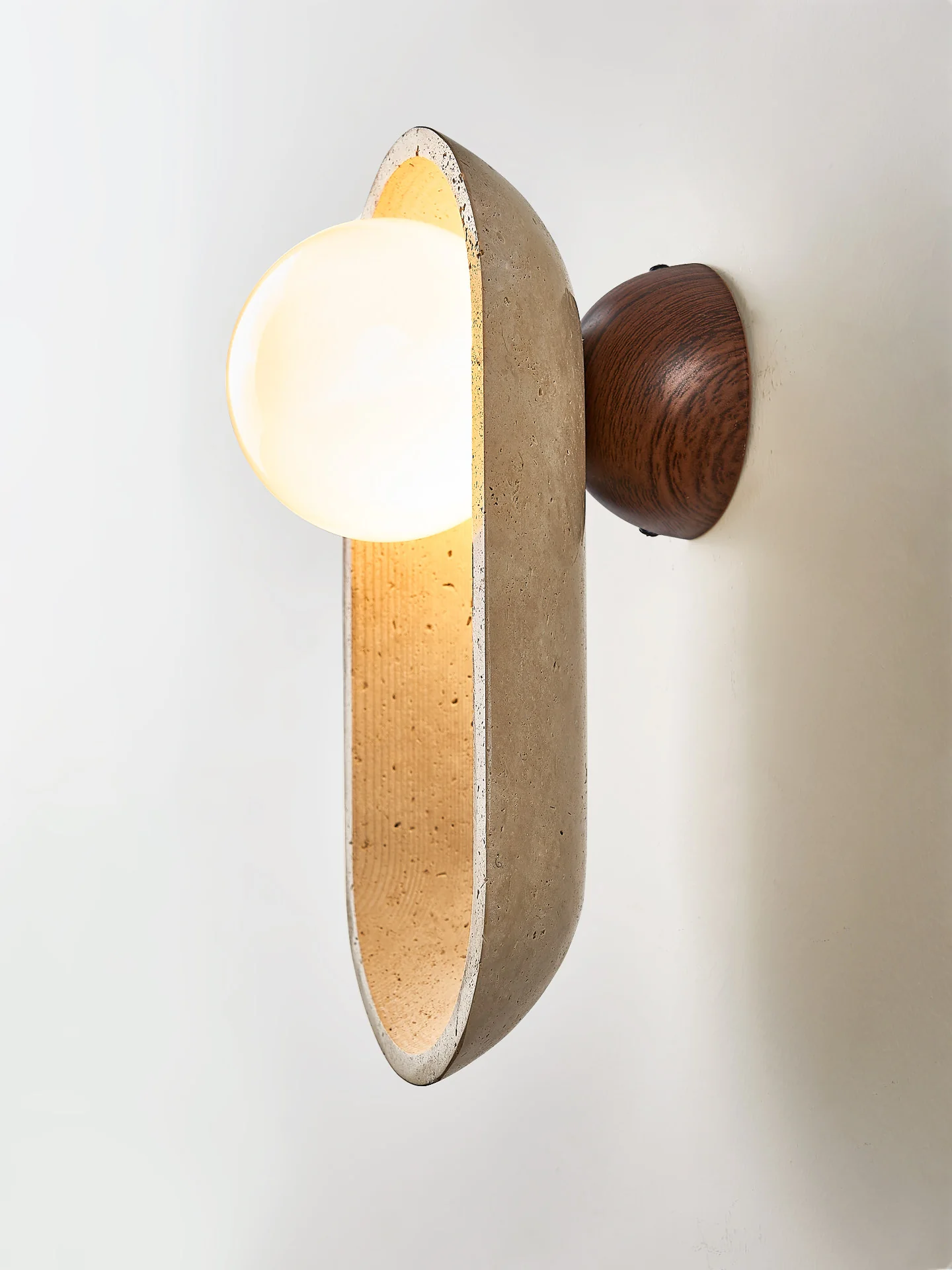 Tavian Arch Travertine Wall Lamp - Image 14